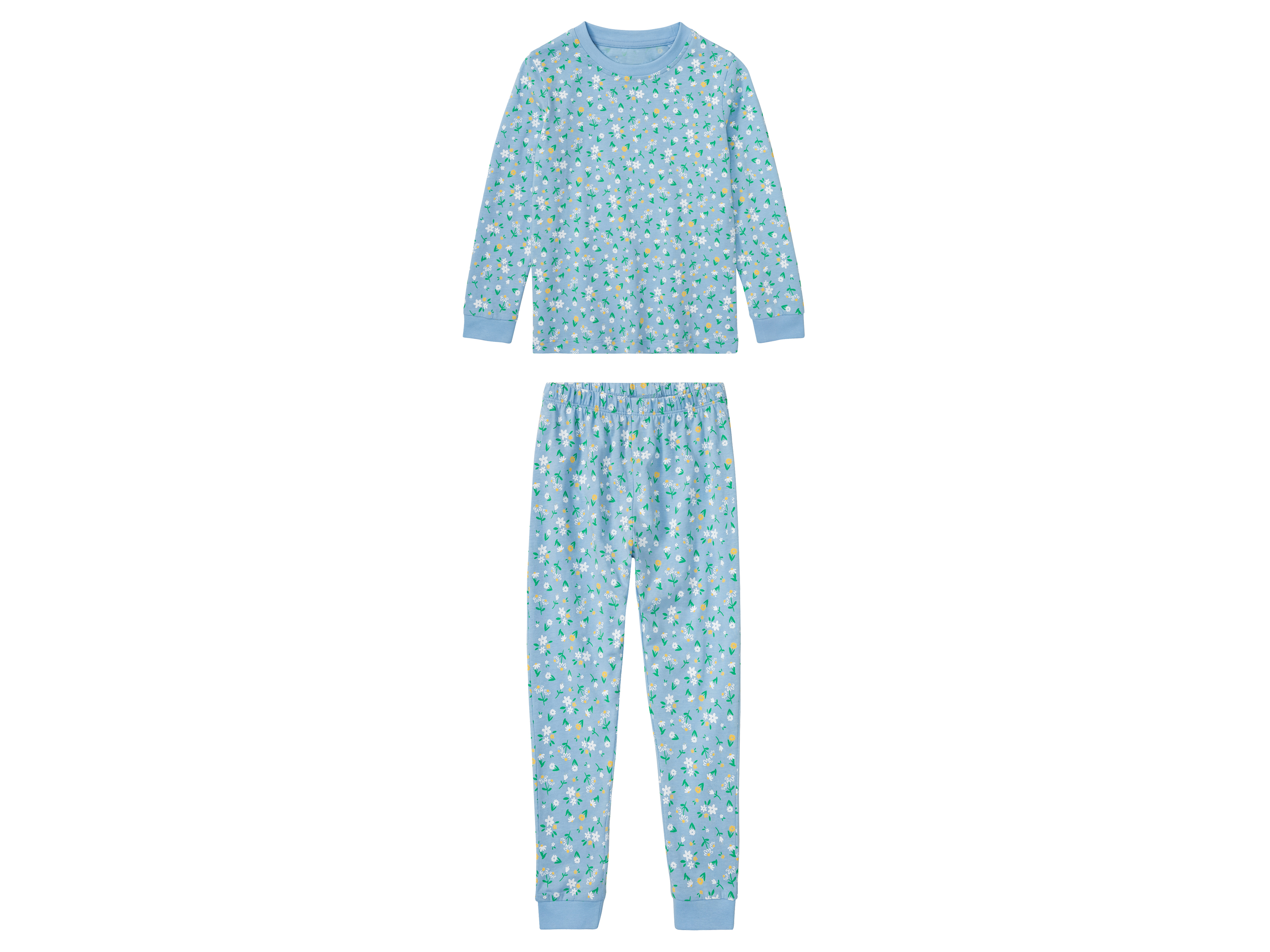 lupilu Meisjes pyjama (122-128, Blauw-print)