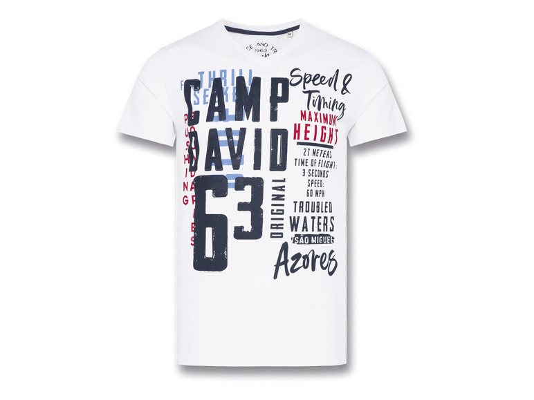 Camp David Heren t-shirt (XXL, Wit)