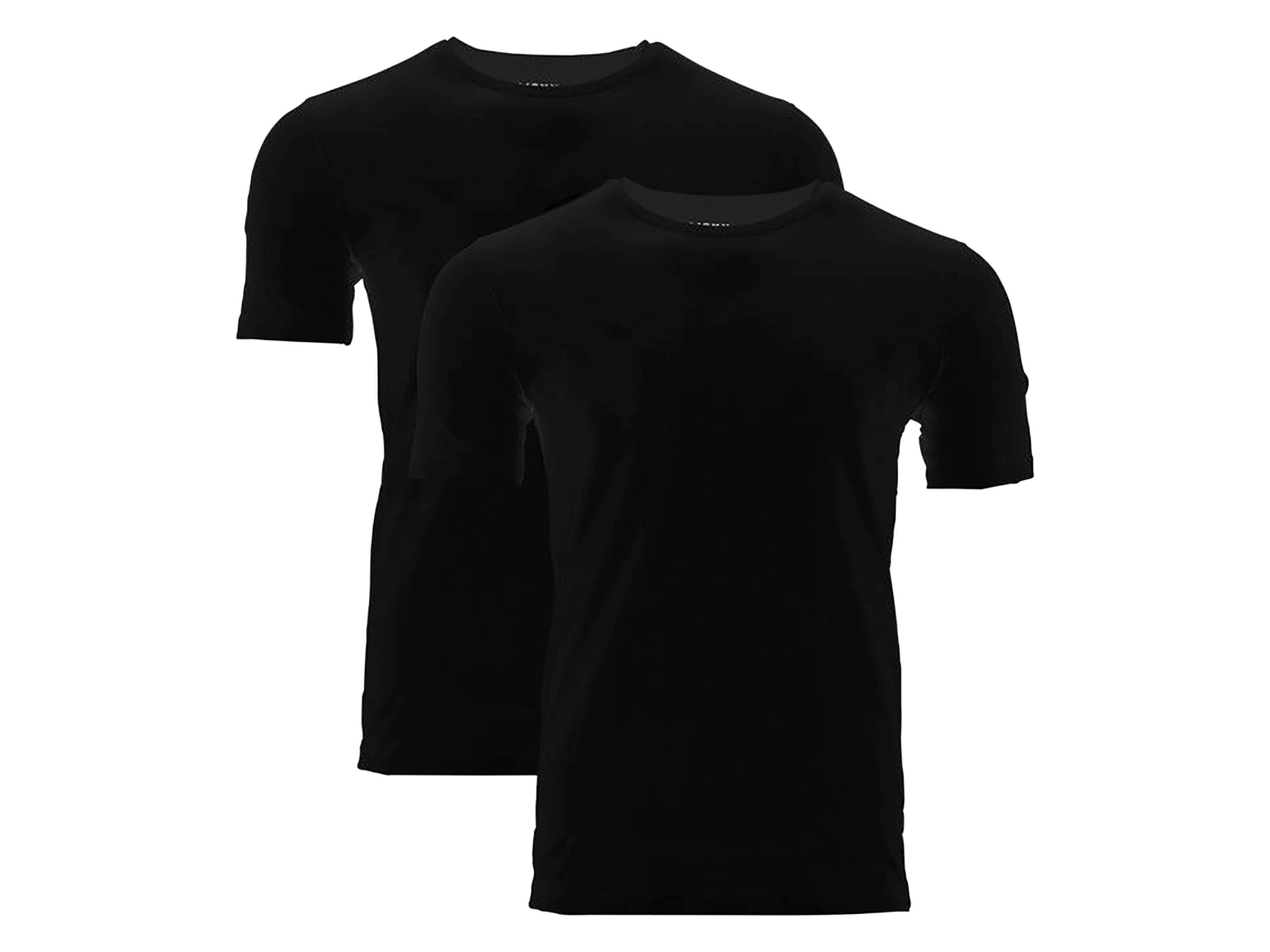 MEXX 2 heren onderhemd-T-shirts (S, Zwart)