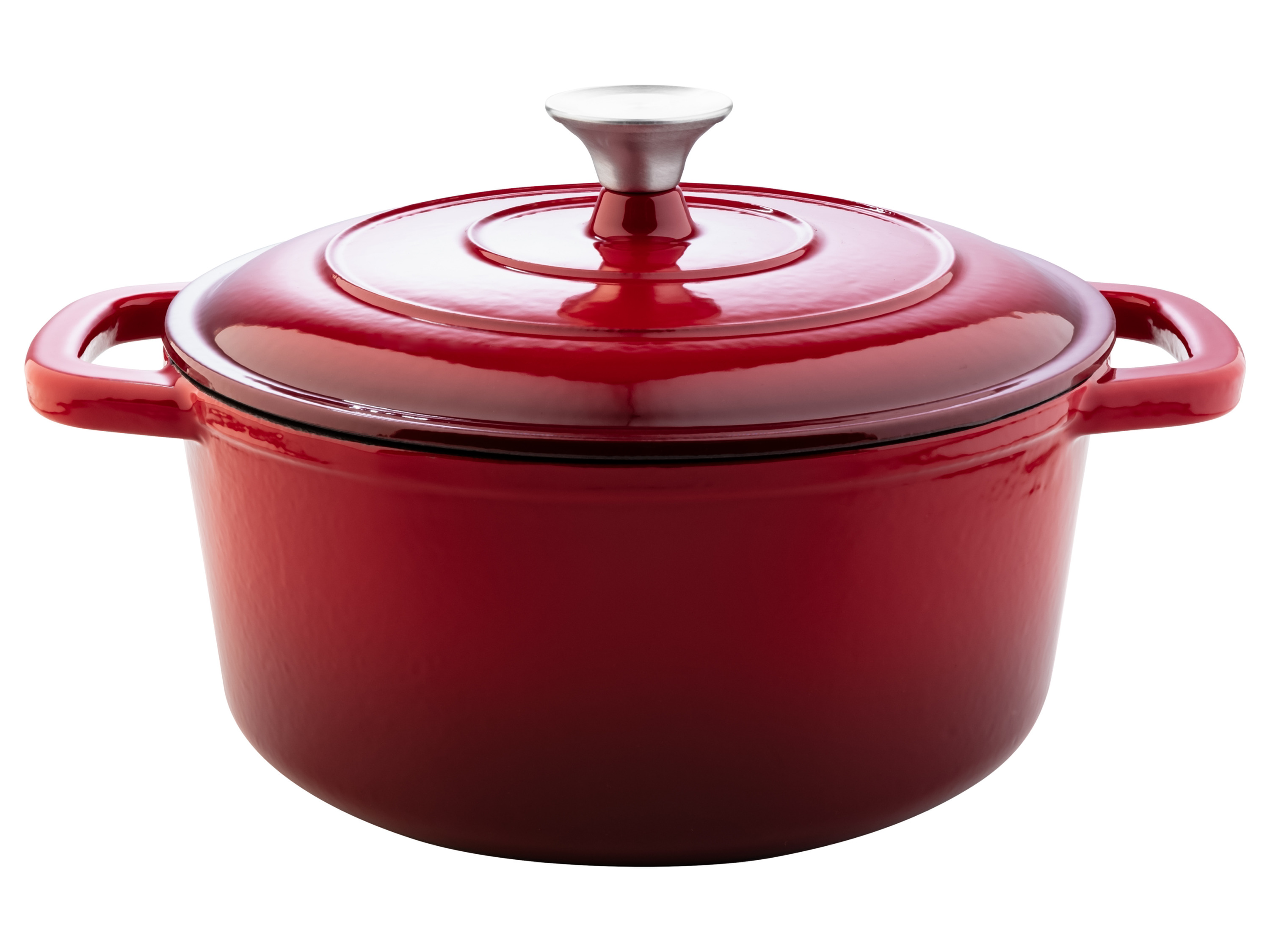 LIVARNO home Gietijzeren pan, 4 l (Rood)