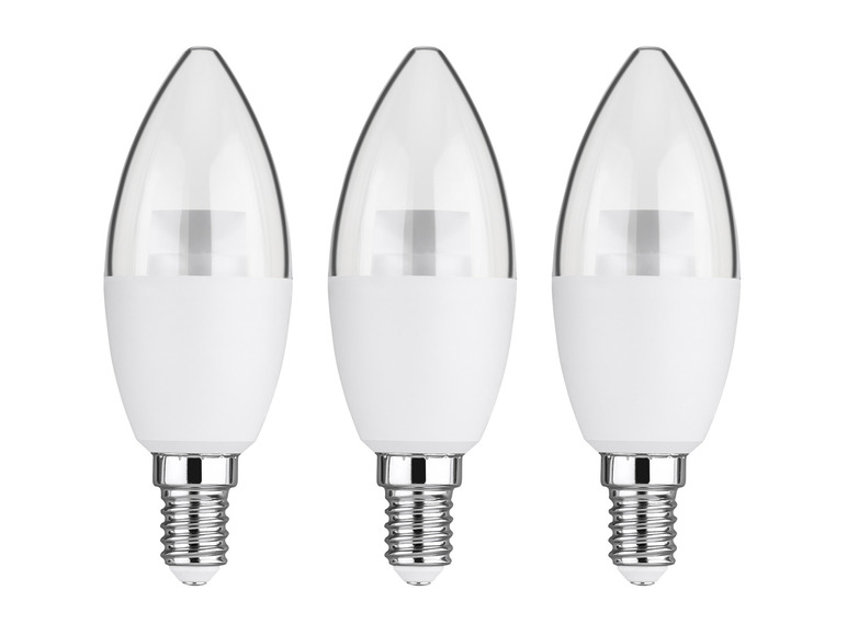 LIVARNO home LED-lampen (4,9W E14 kaars transparant)