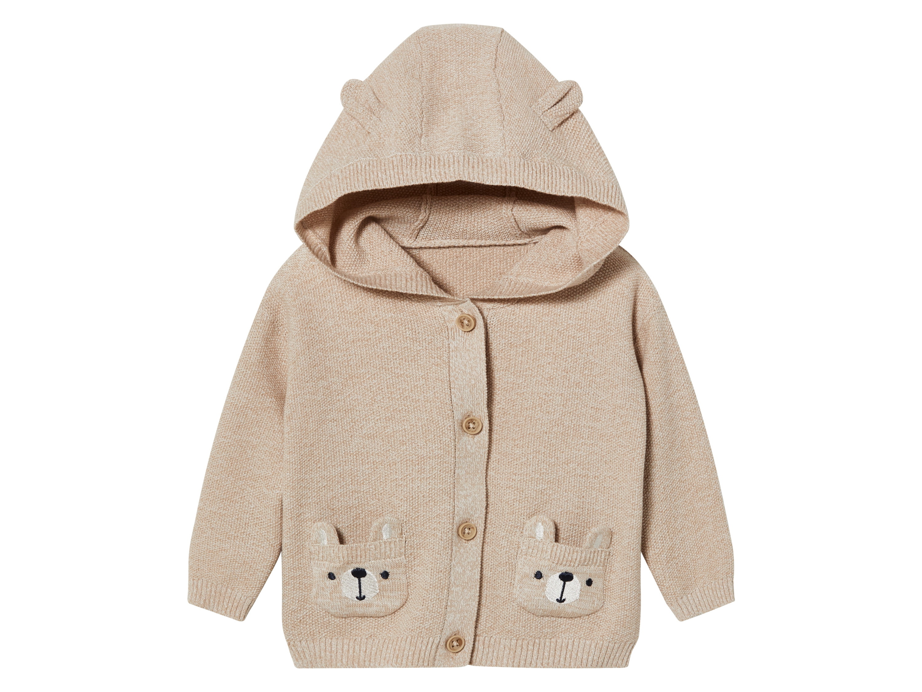 lupilu Gebreide babycardigan (74/80, Beige)