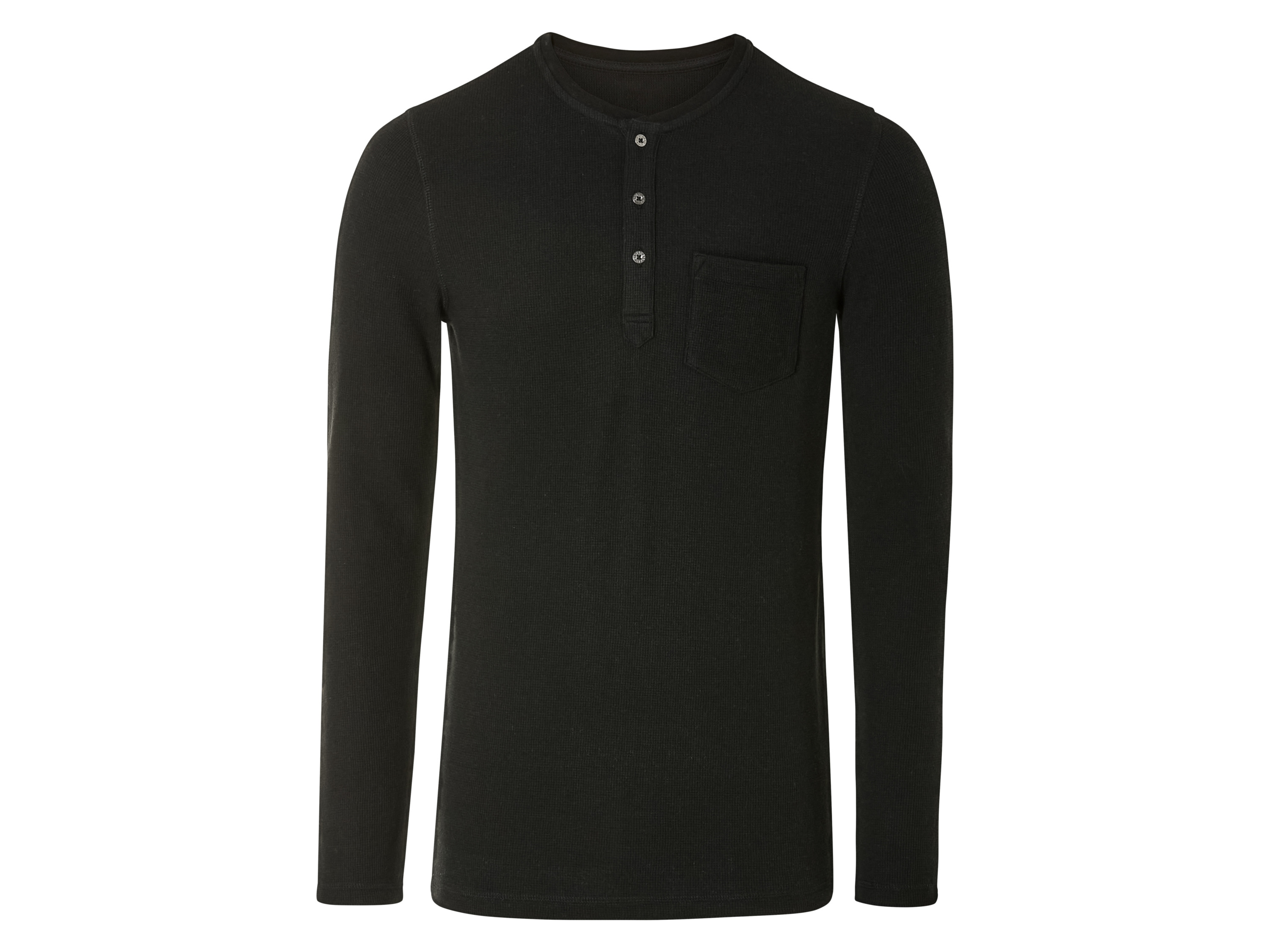 LIVERGY Herenshirt met lange mouwen (M (48/50), Zwart)