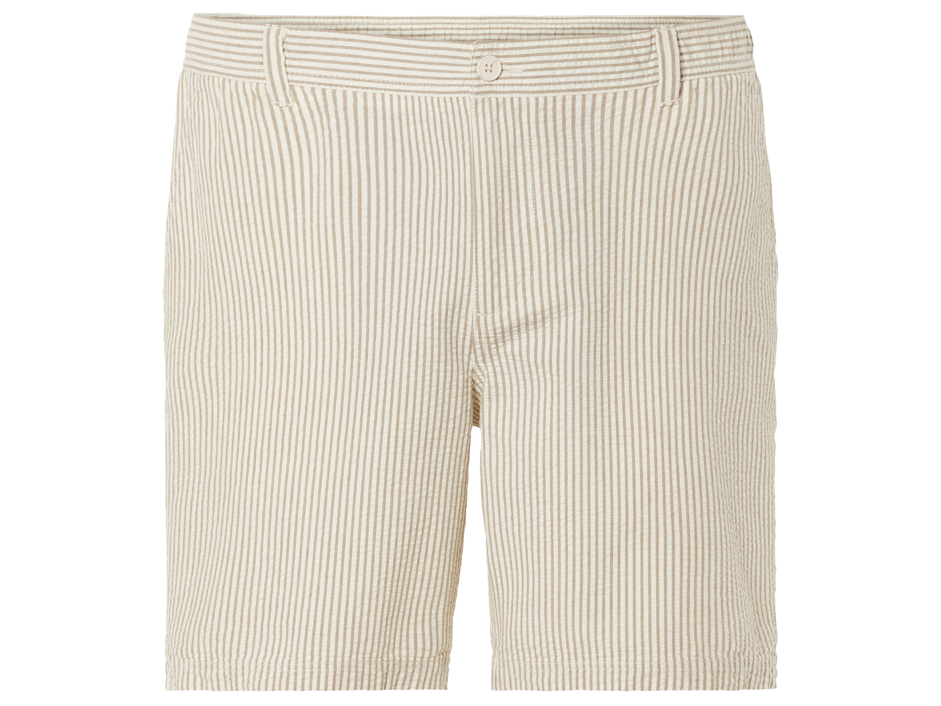 LIVERGY Heren seersucker-shorts (M (48/50), Gestreept)