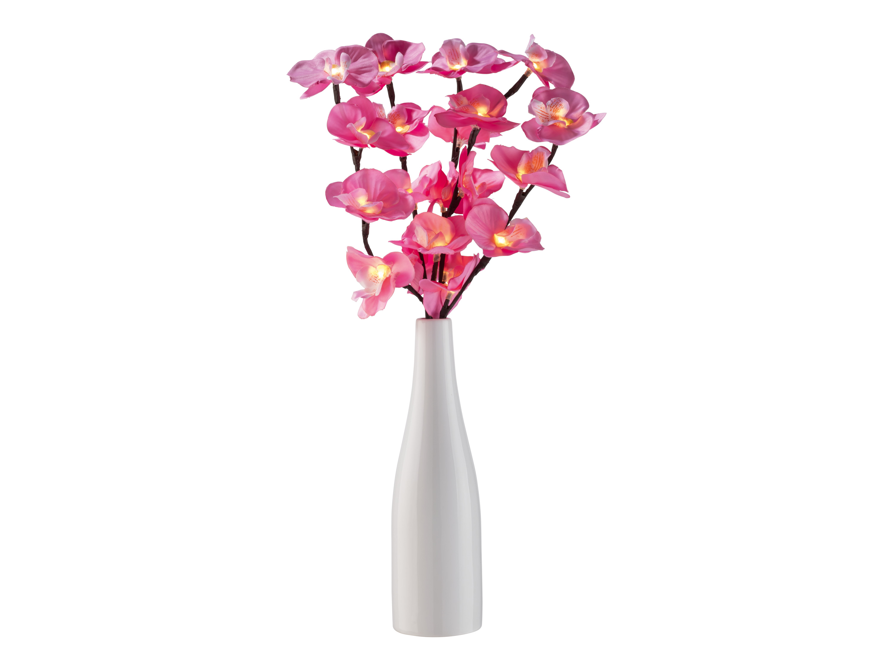 LIVARNO home Decoratievaas met LED-takken (orchidee bloesem, roze)