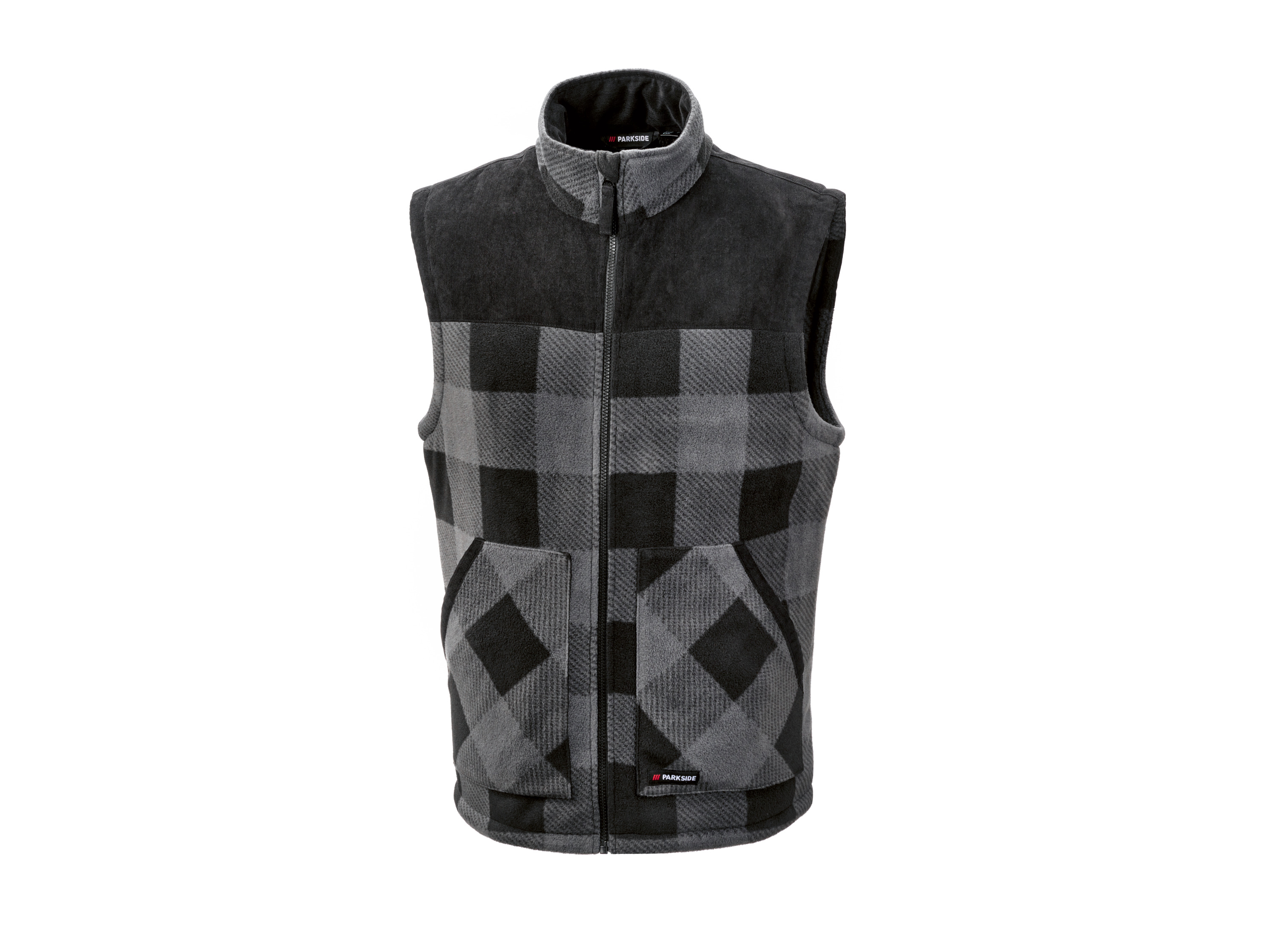 PARKSIDE Heren fleece bodywarmer (S (44-46), Grijs)