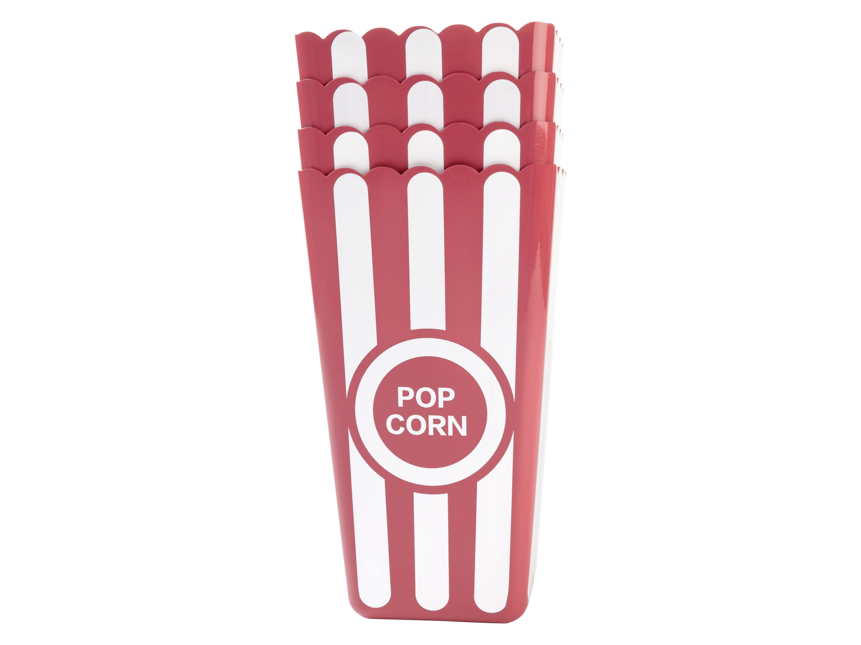 LIVARNO home Popcorn- en drinkbeker (popcorn bak set van 4 klein)