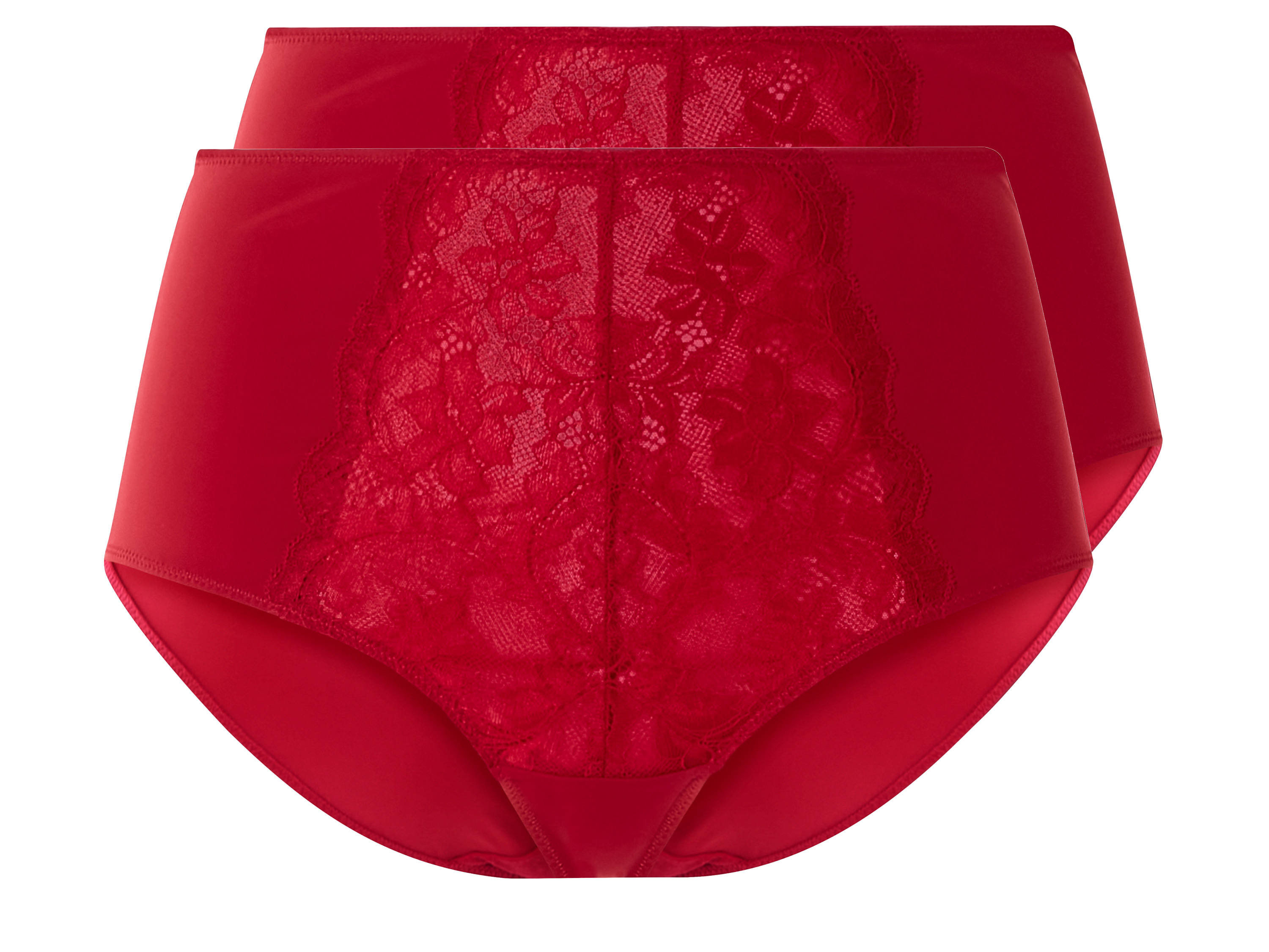 esmara Dames slips 2 stuks (XL (48/50), Rood)