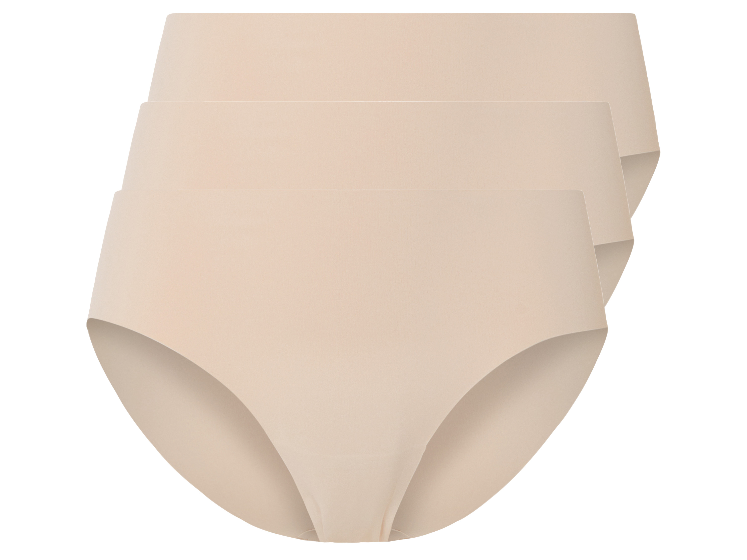 esmara 3 dames lasercut-slips (XS (32/34), Crème)