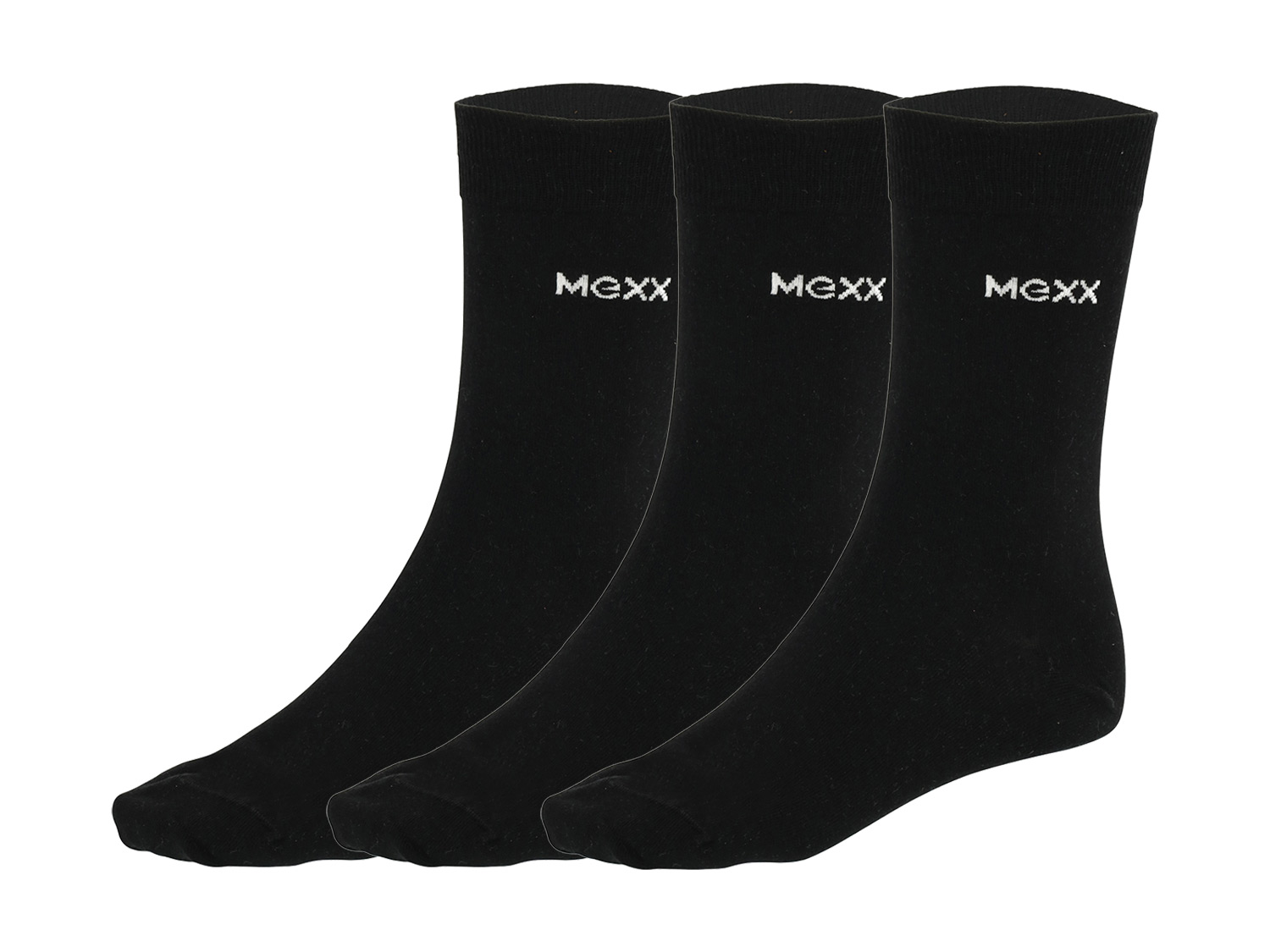 MEXX 3 paar herensokken (39-42, Zwart)