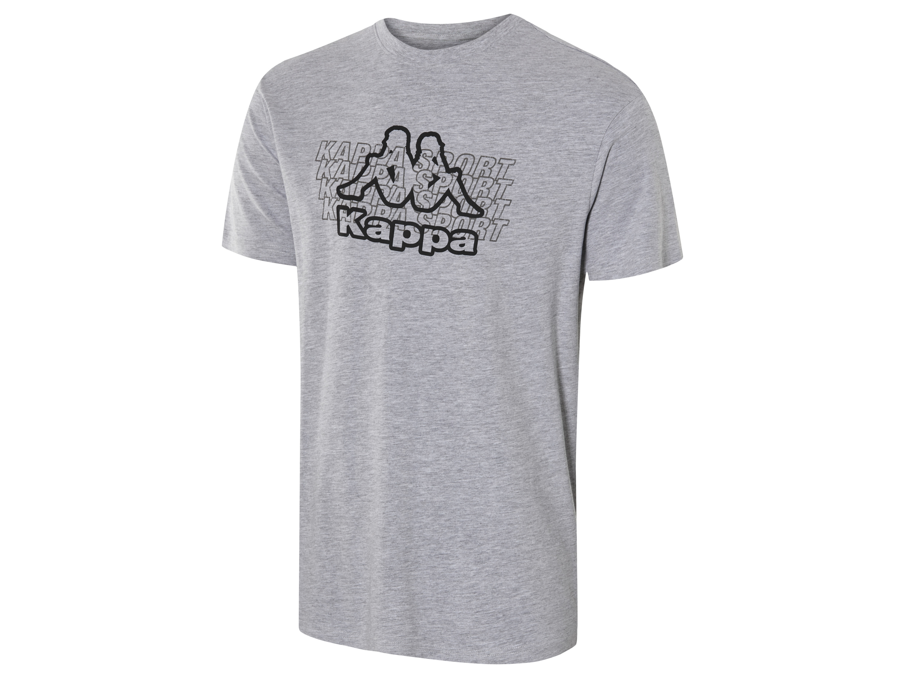 Kappa Heren T-shirt (XXL, Grijs)