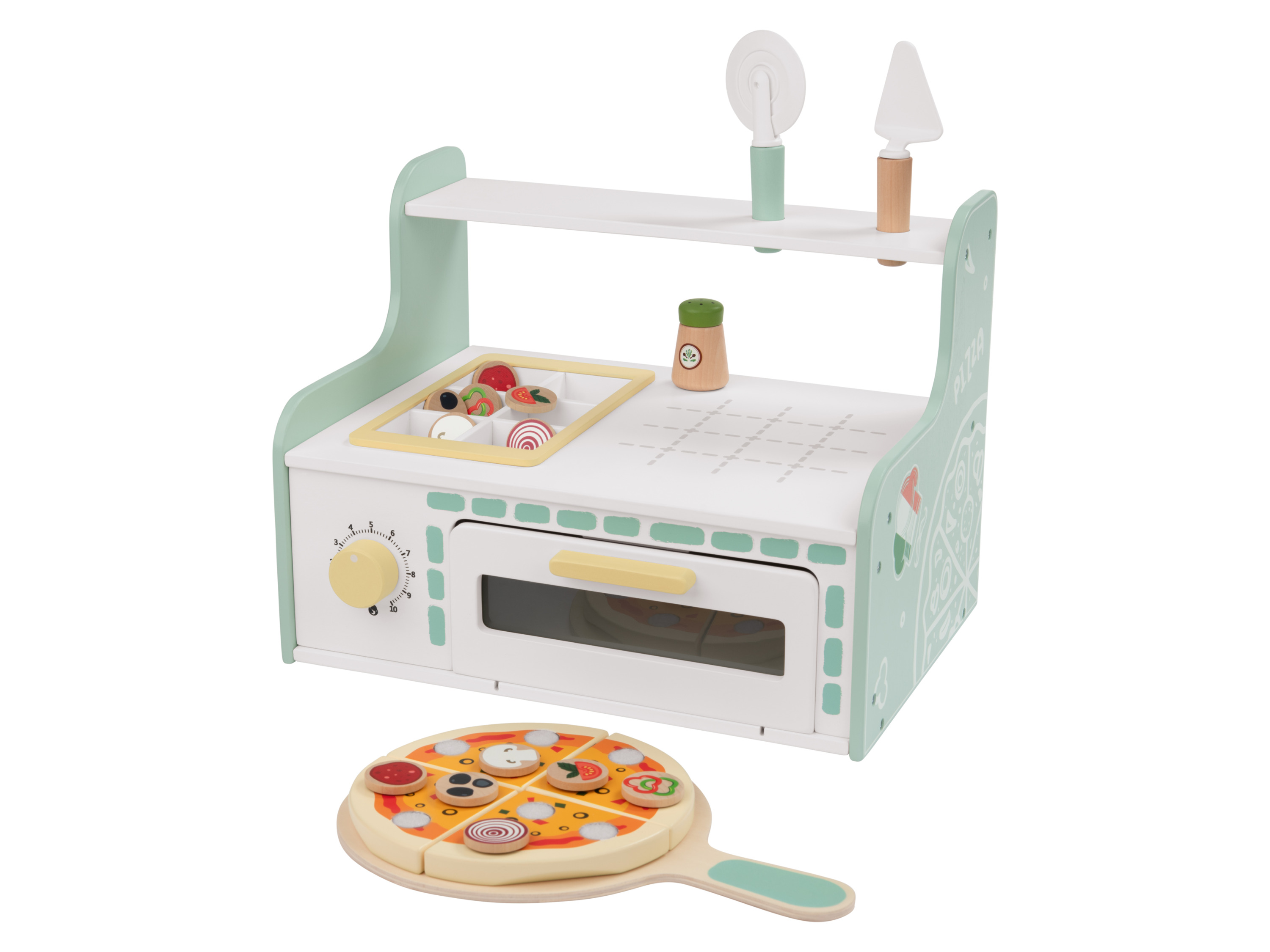 Playtive Houten ijs- en pizzawagen (Pizzaoven)