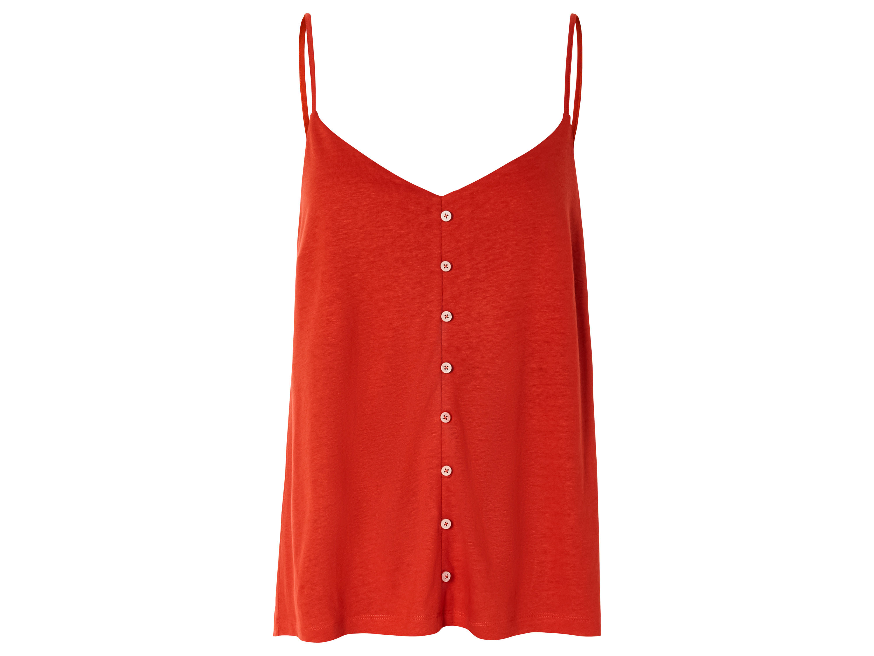 esmara Dames linnen-top (XS (32-34), Rood)