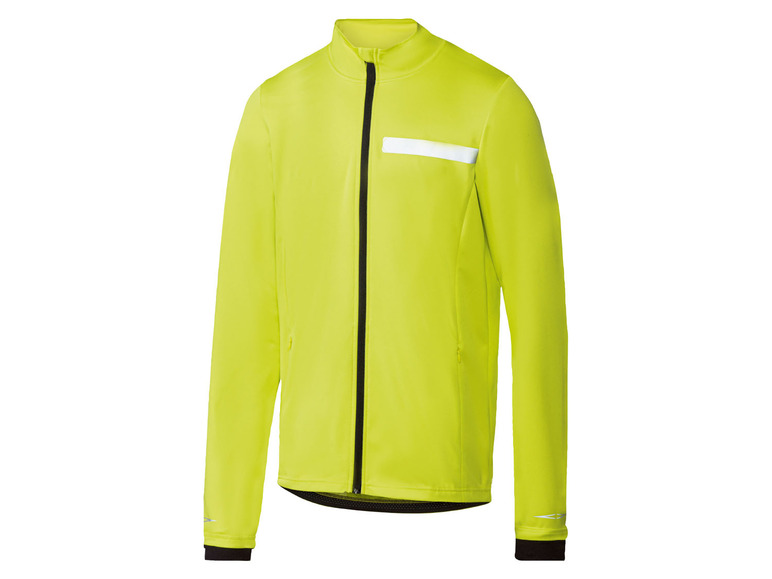 CRIVIT Heren softshell fietsjack van ademend fu (S (44/46), Geel)