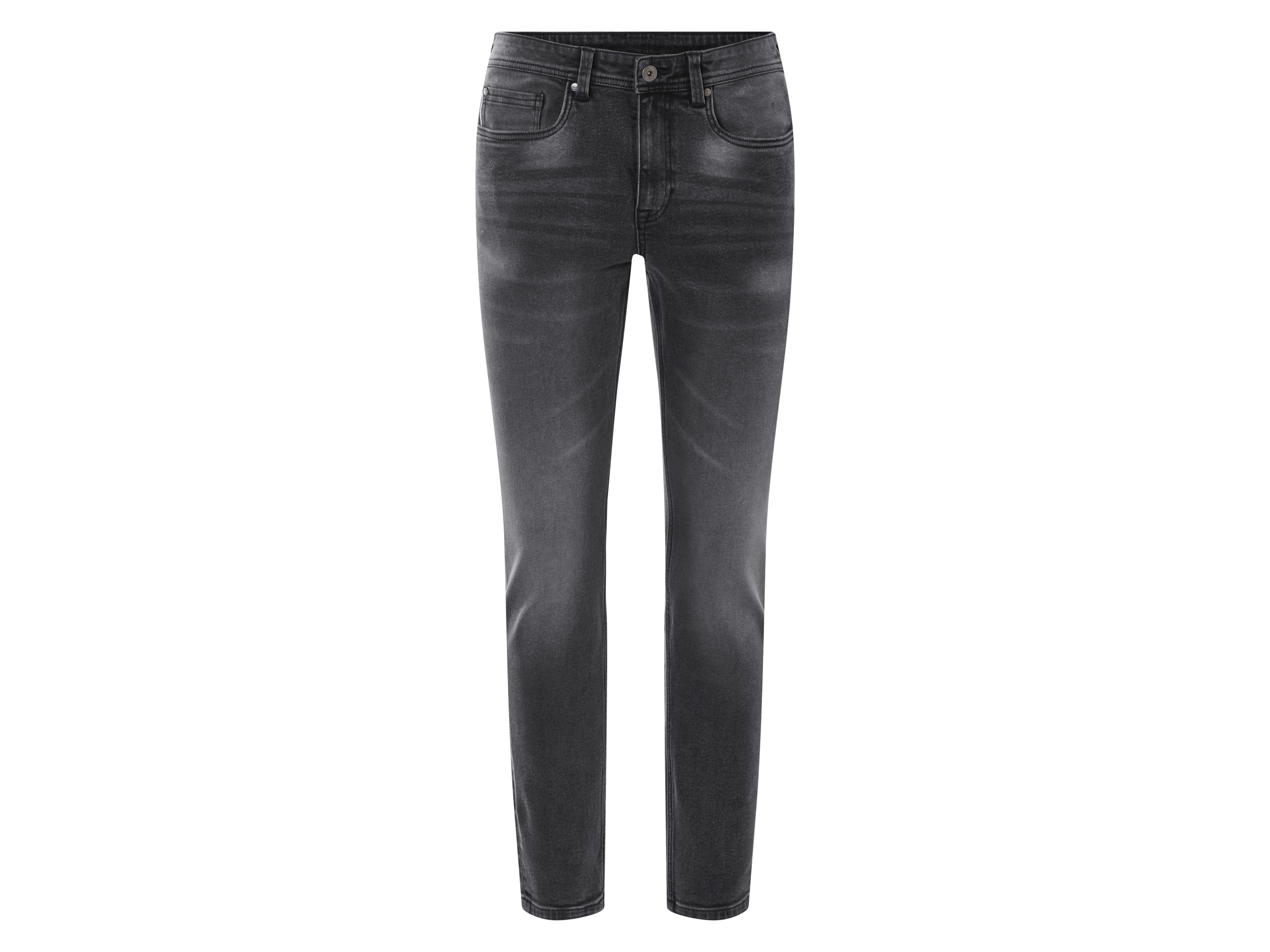 LIVERGY Heren jeans - Slim Fit (Zwart, 46 (30/32))