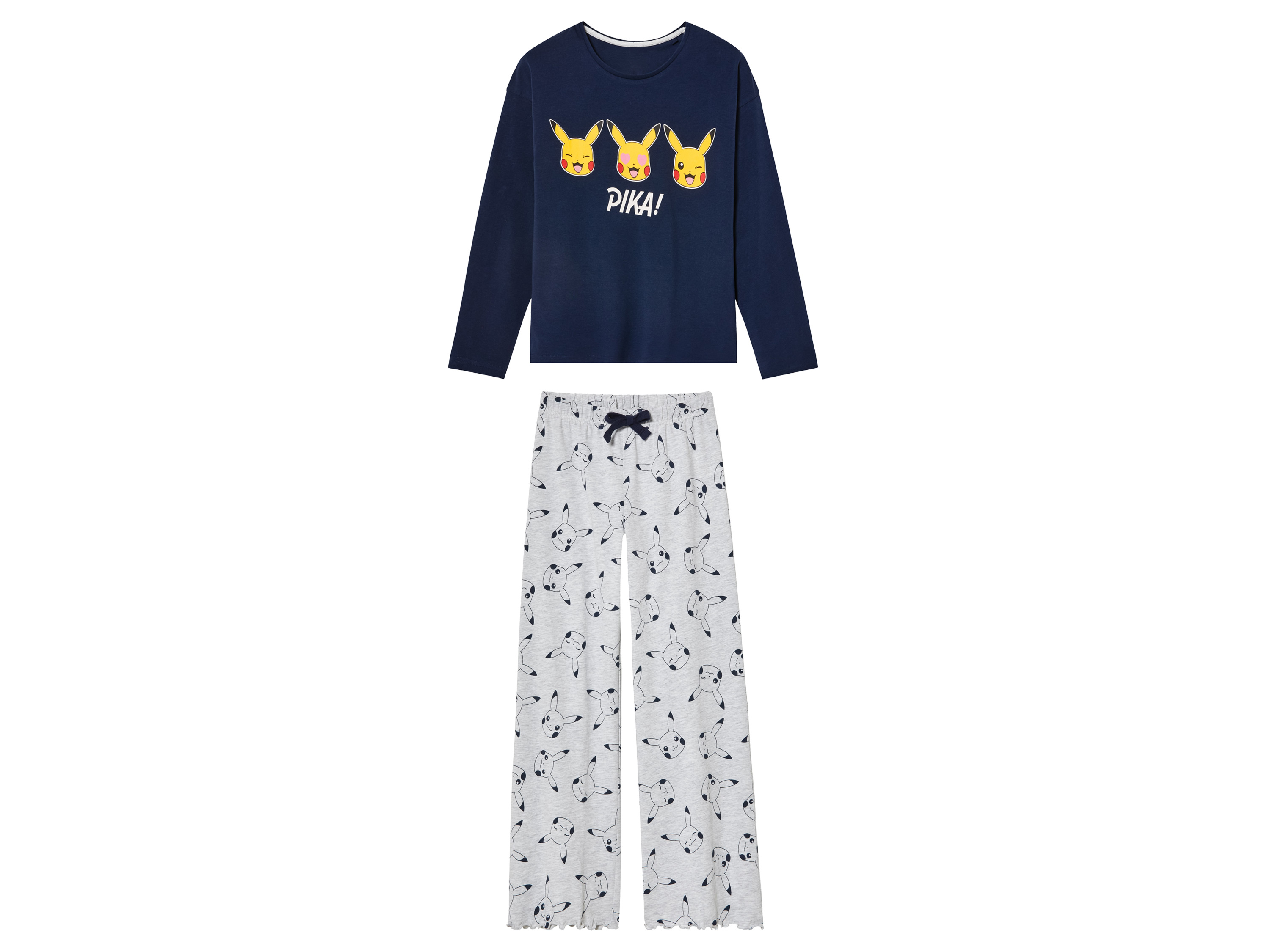 Kinder pyjama (146/152, Marineblauw)