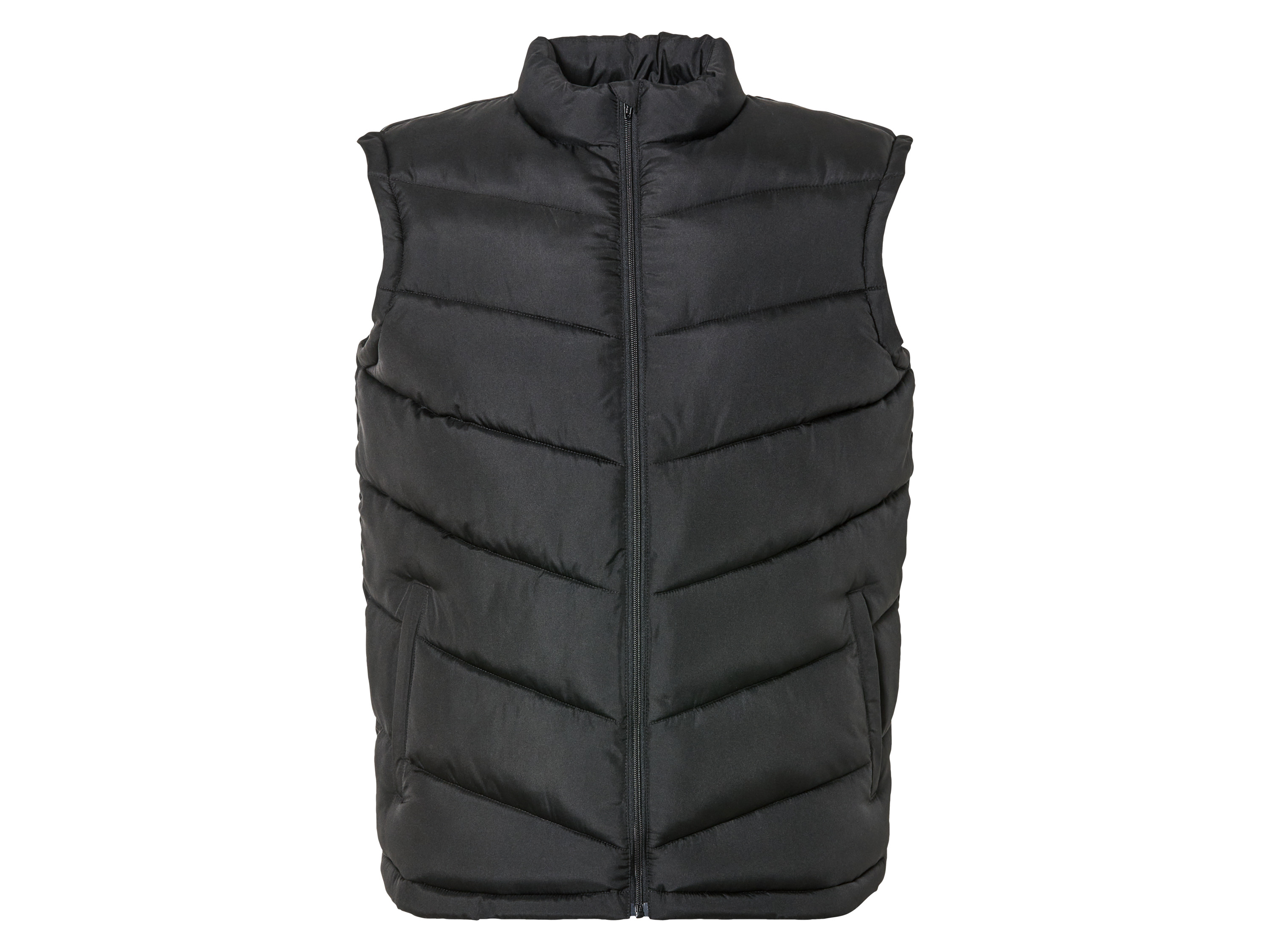 LIVERGY Gewatteerde heren bodywarmer (XXL, Zwart)