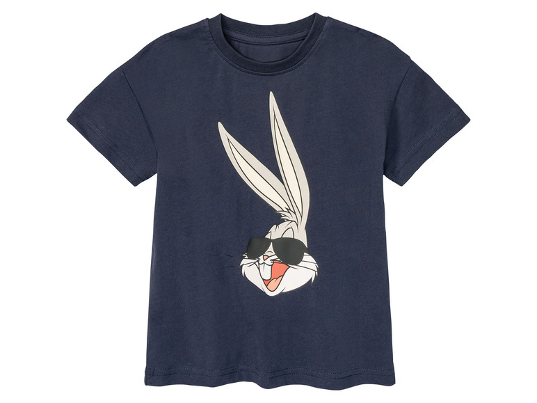 Peuters / kinderen jongens T-shirt met r (98/104, Marineblauw)