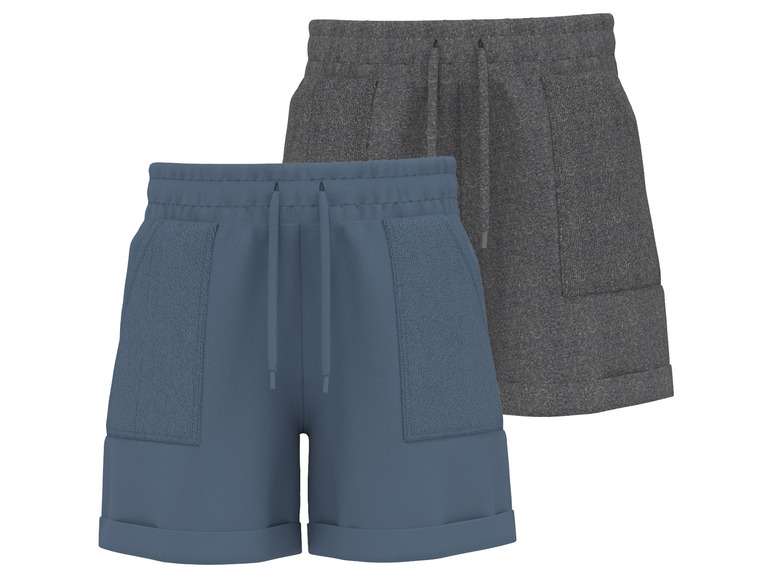 lupilu Peuter shorts (98/104, Grijs/blauw)
