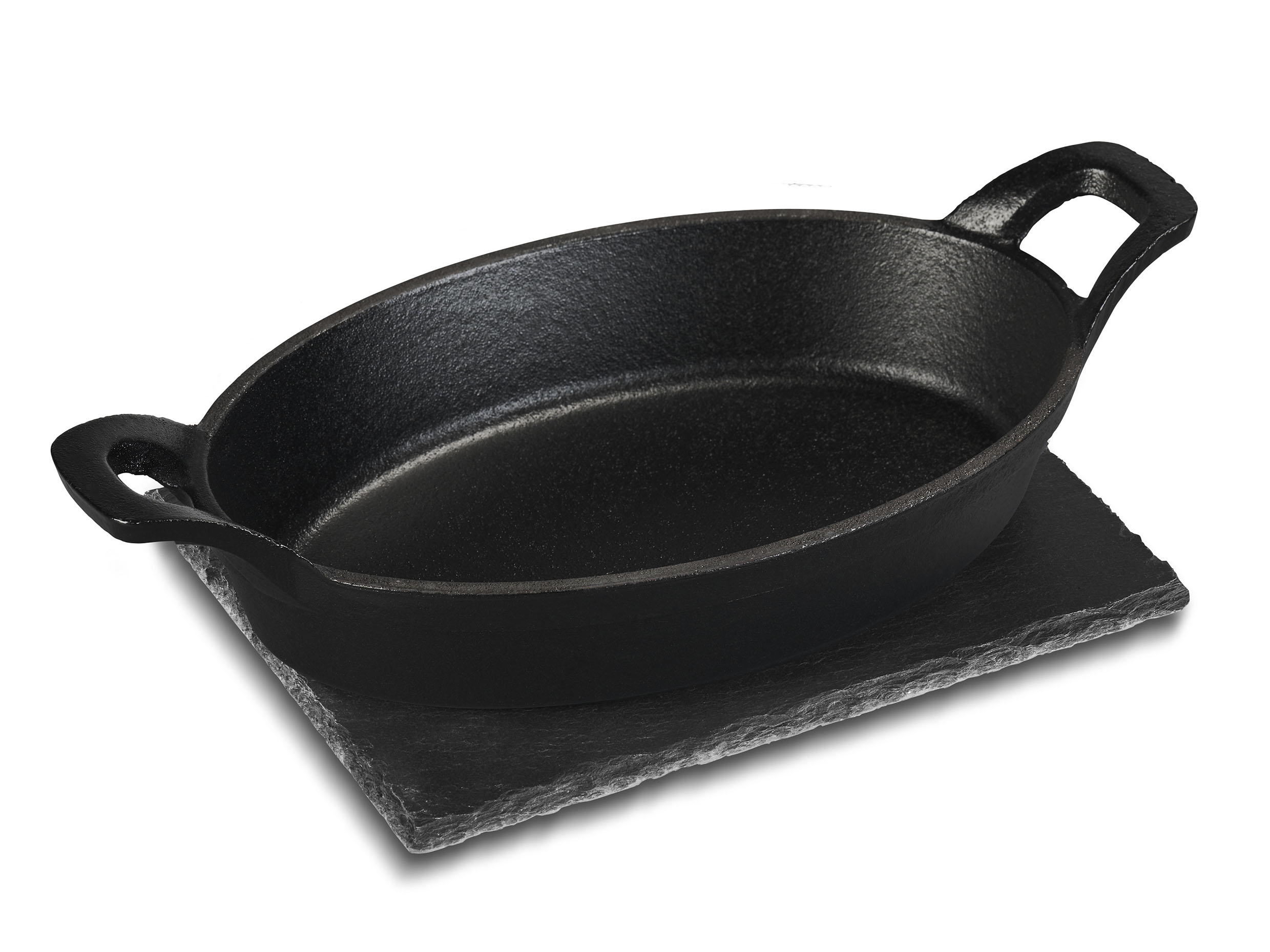 GRILLMEISTER Gietijzeren serveerpan Parilla (Mini ovale pan)