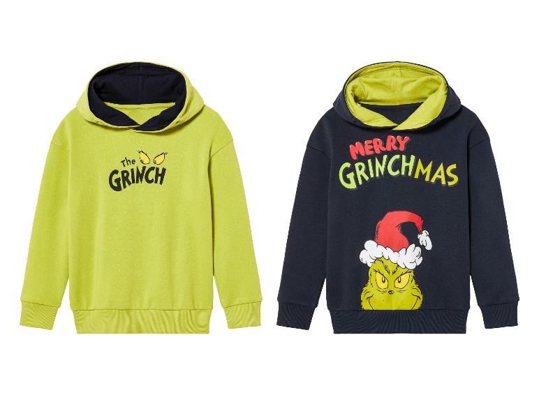 Ga naar volledige schermweergave: Kinder Grinch hoodie - afbeelding 1