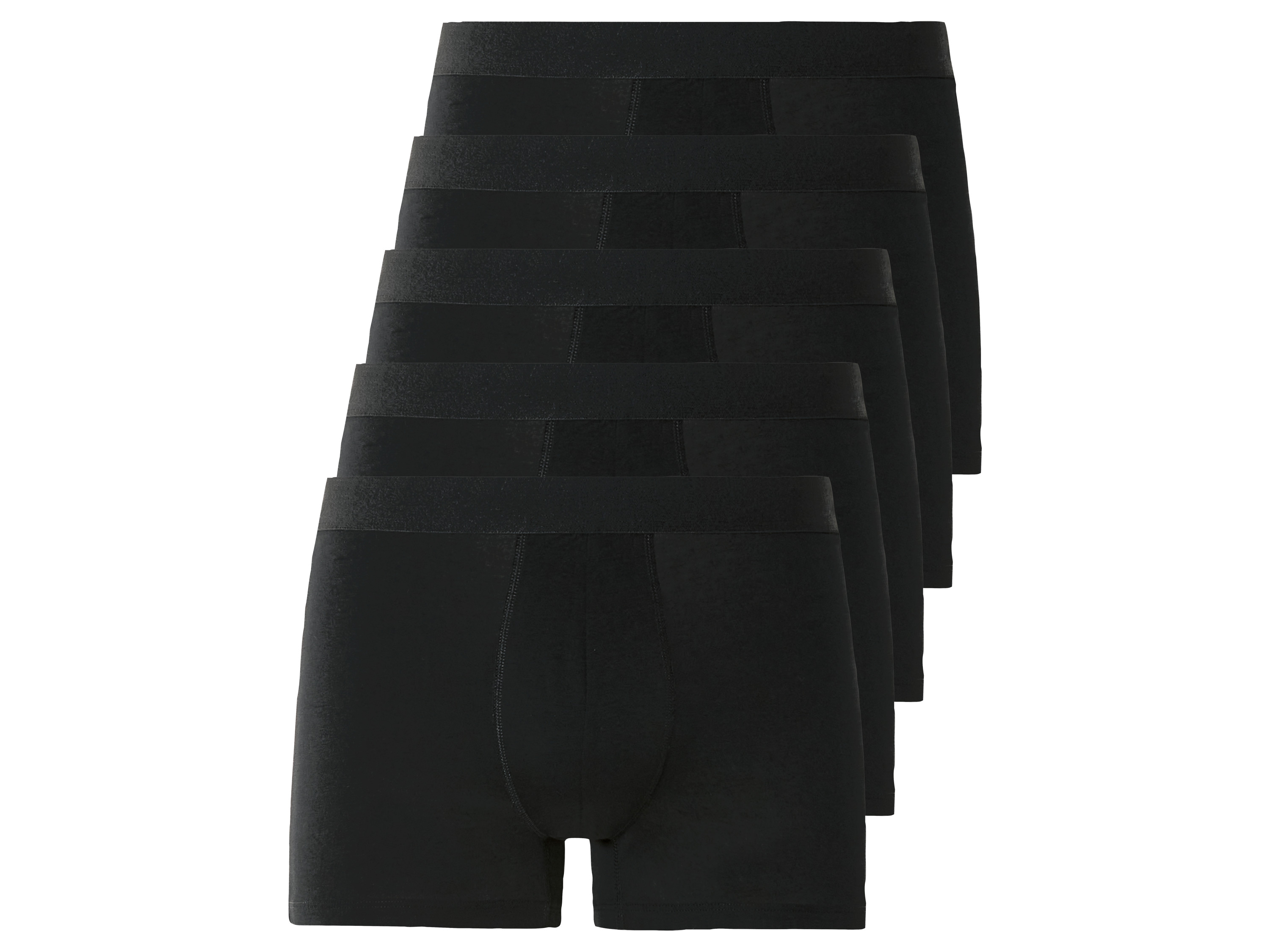 LIVERGY 5 heren boxers (M, Zwart)