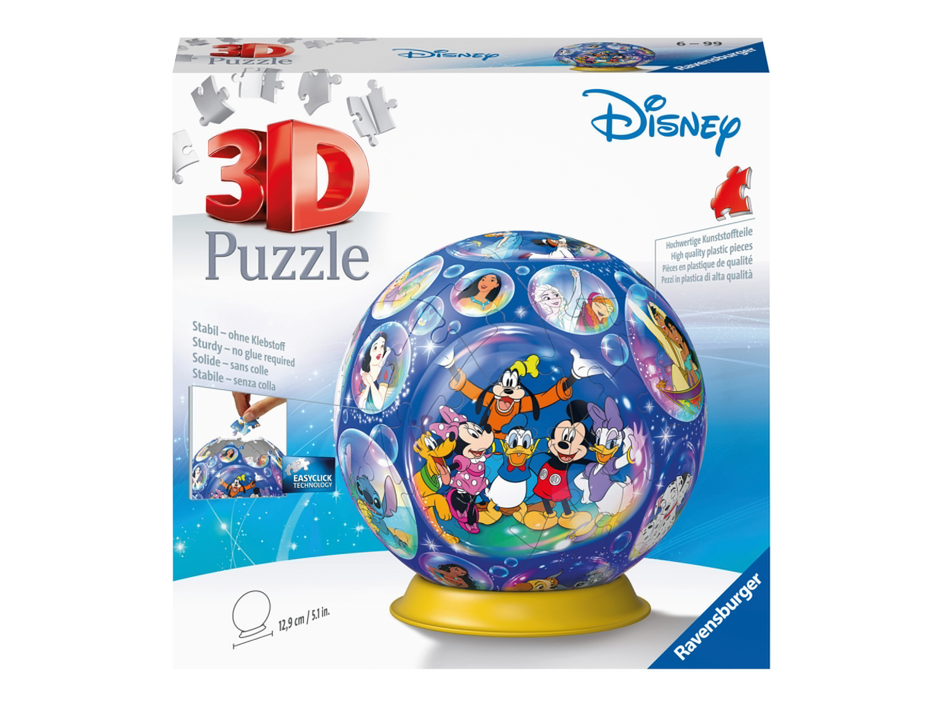 Disney 3D Puzzle Ball Characters (72 pieces)