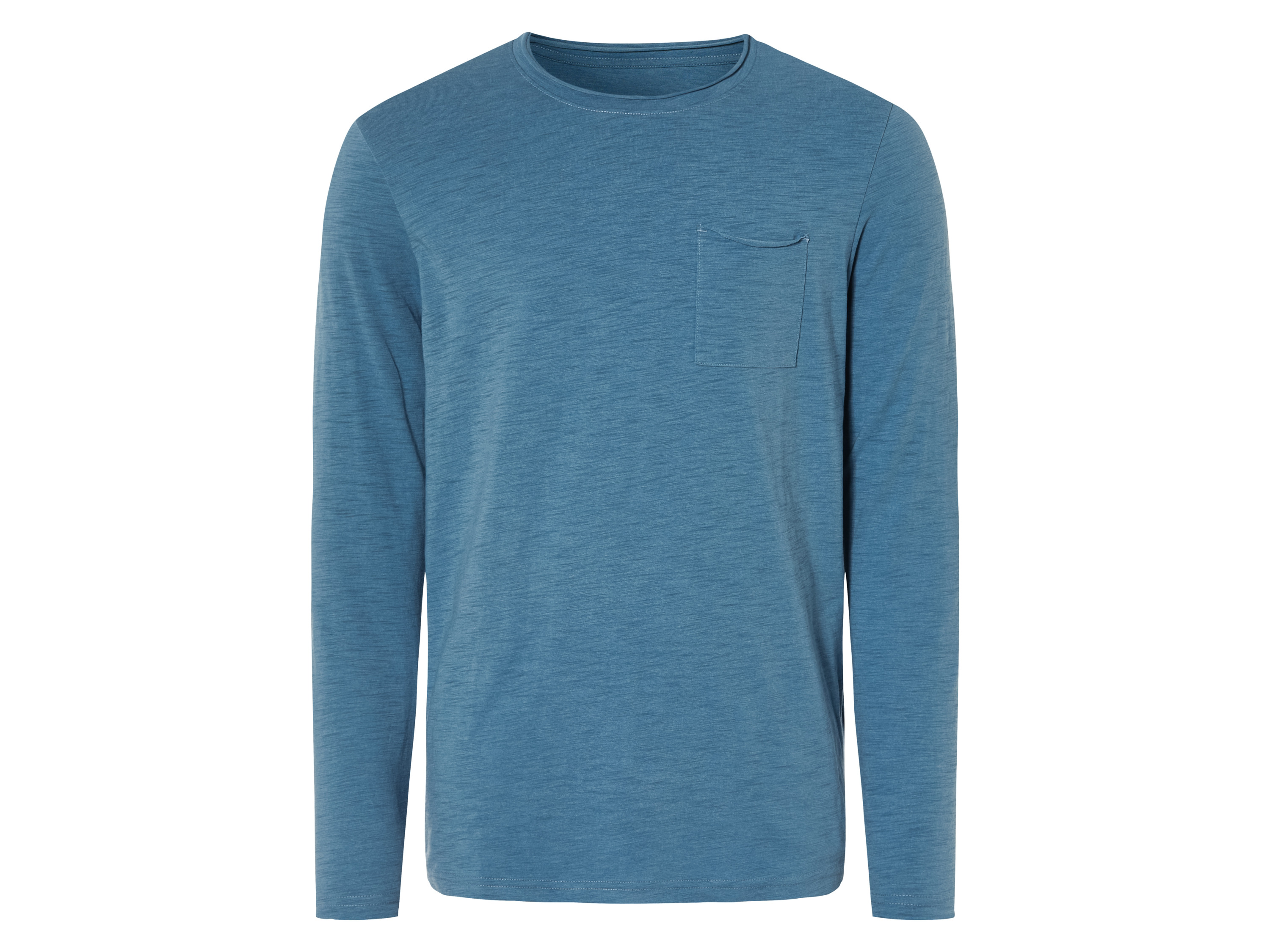 LIVERGY Heren shirt met ronde hals (L (52/54), Blauw)