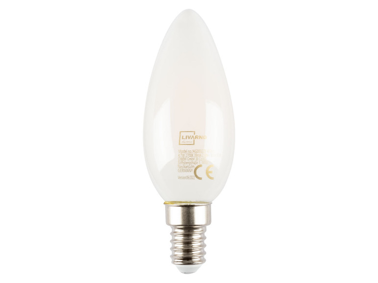 LIVARNO home LED-filamentlamp (Kaars wit E14)