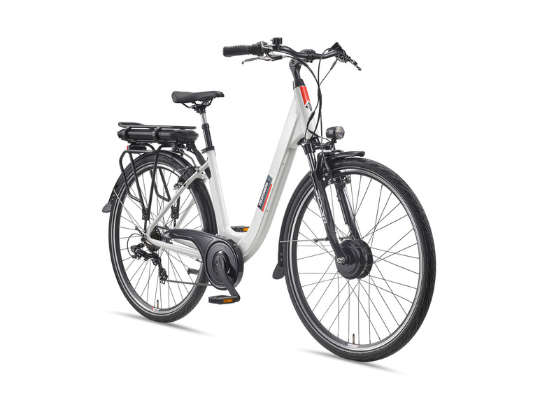 Ga naar volledige schermweergave: TELEFUNKEN E-bike City multitalent RC825 28" wit - afbeelding 1