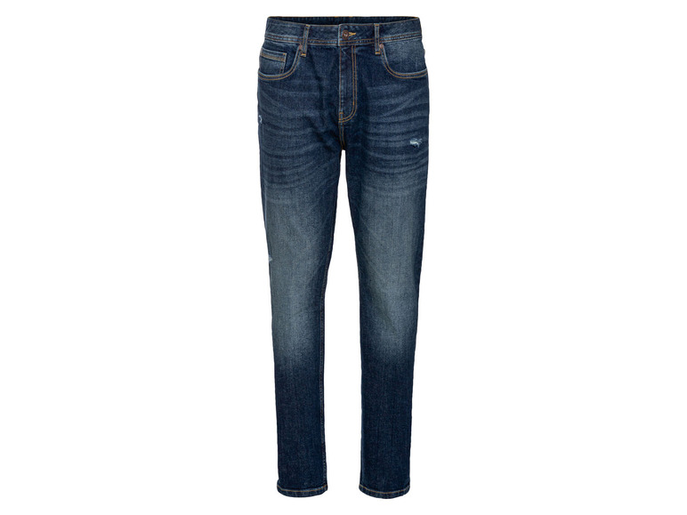 Heren jeans - tapered fit (48 (32/30), Donkerblauw)