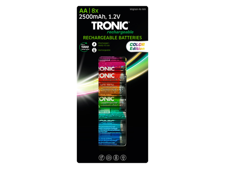 Ga naar volledige schermweergave: TRONIC® Batterijen Ni-MH Ready 2 Use Color 8-delig - afbeelding 4