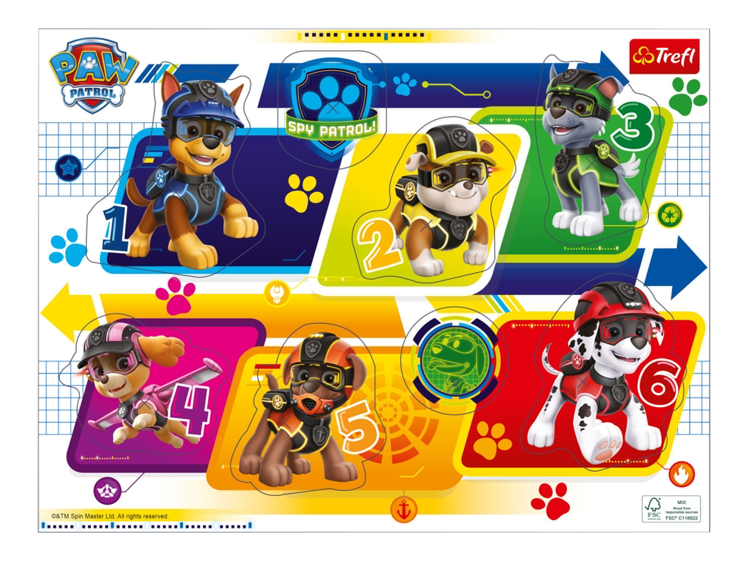 Trefl Houten puzzel (Paw Patrol)