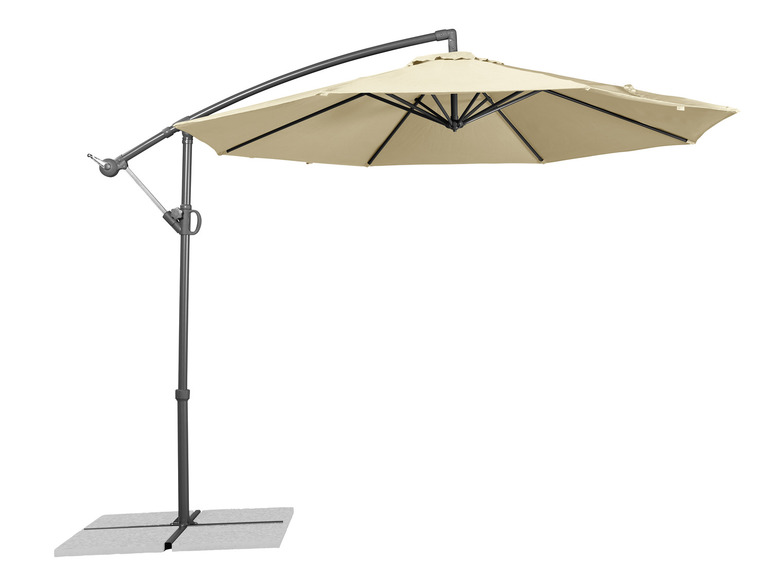 Ga naar volledige schermweergave: LIVARNO home Zwevende parasol crème - afbeelding 5