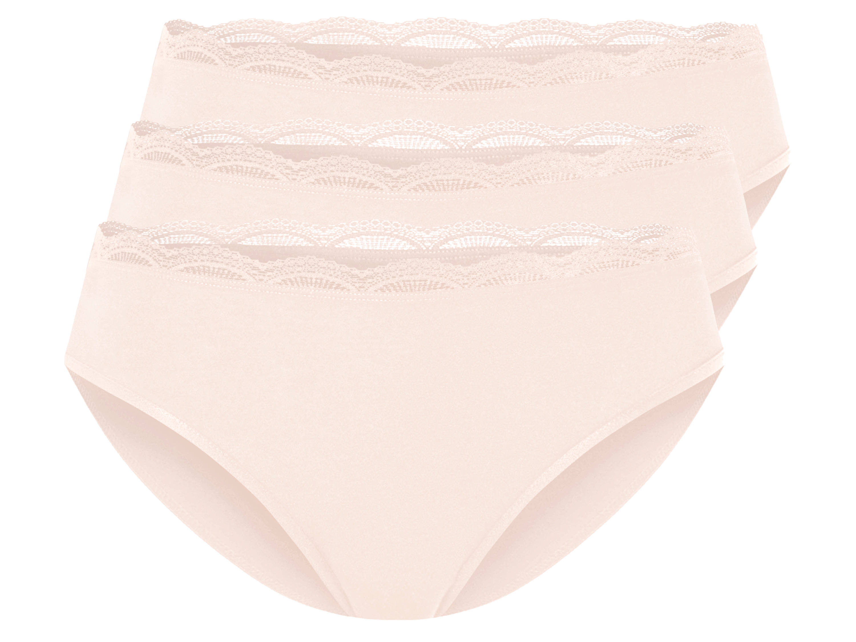 esmara 3 paar dames slips (M (40/42), roze)