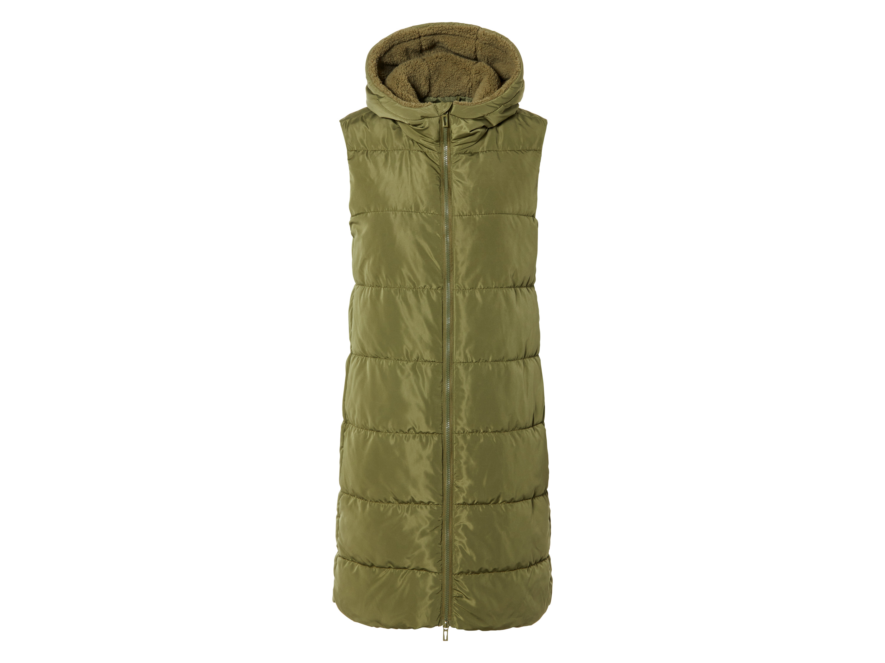 esmara Lang dames vest (S (36-38), Olijfgroen)