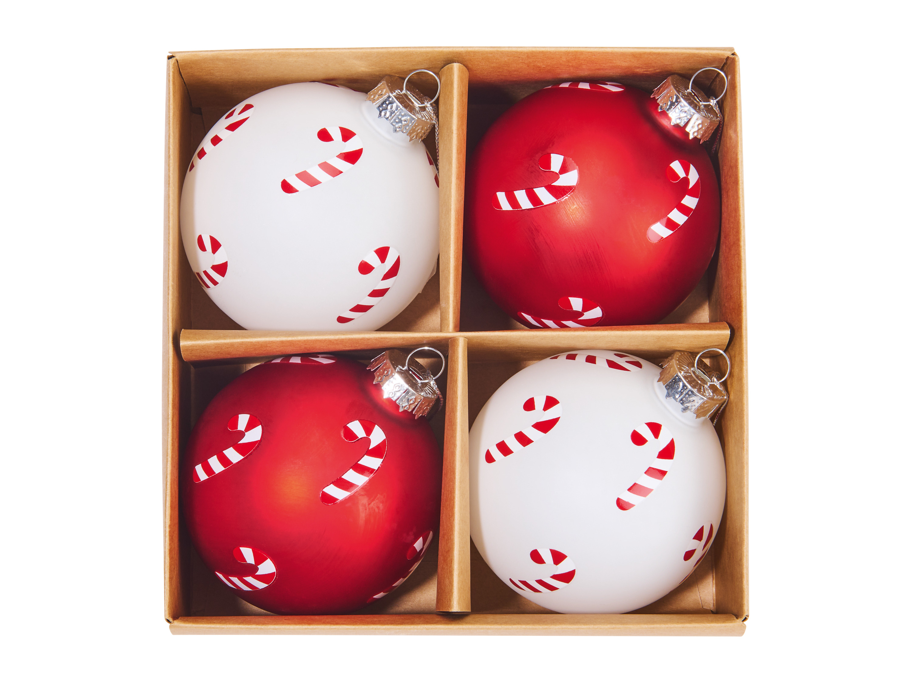 LIVARNO home Kerstboomversiering 4 stuks (Bal snoepgoedballen)