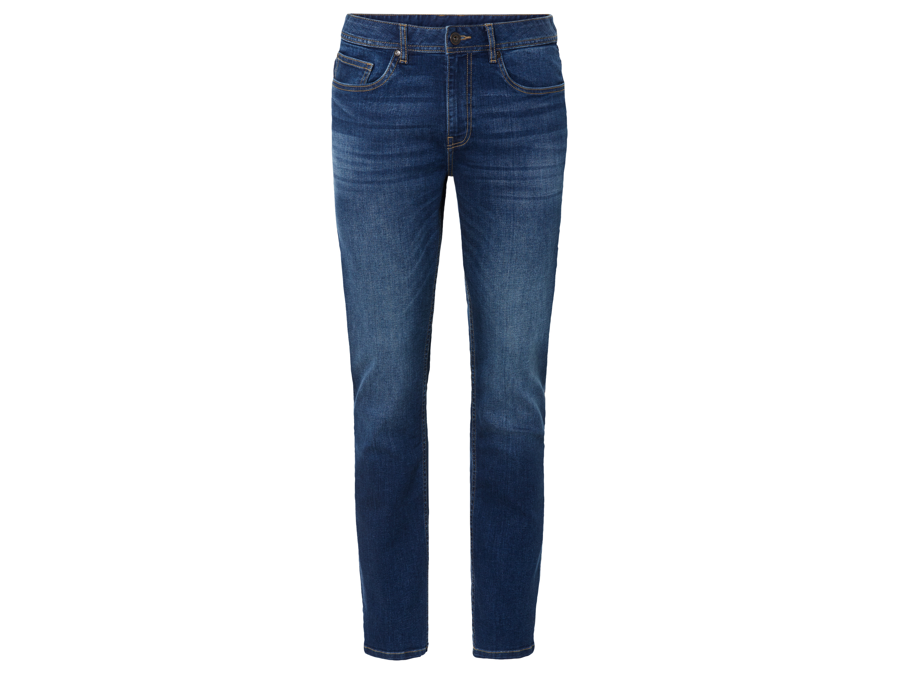 LIVERGY Heren jeans Slim Fit (48 (32/32), Blauw)