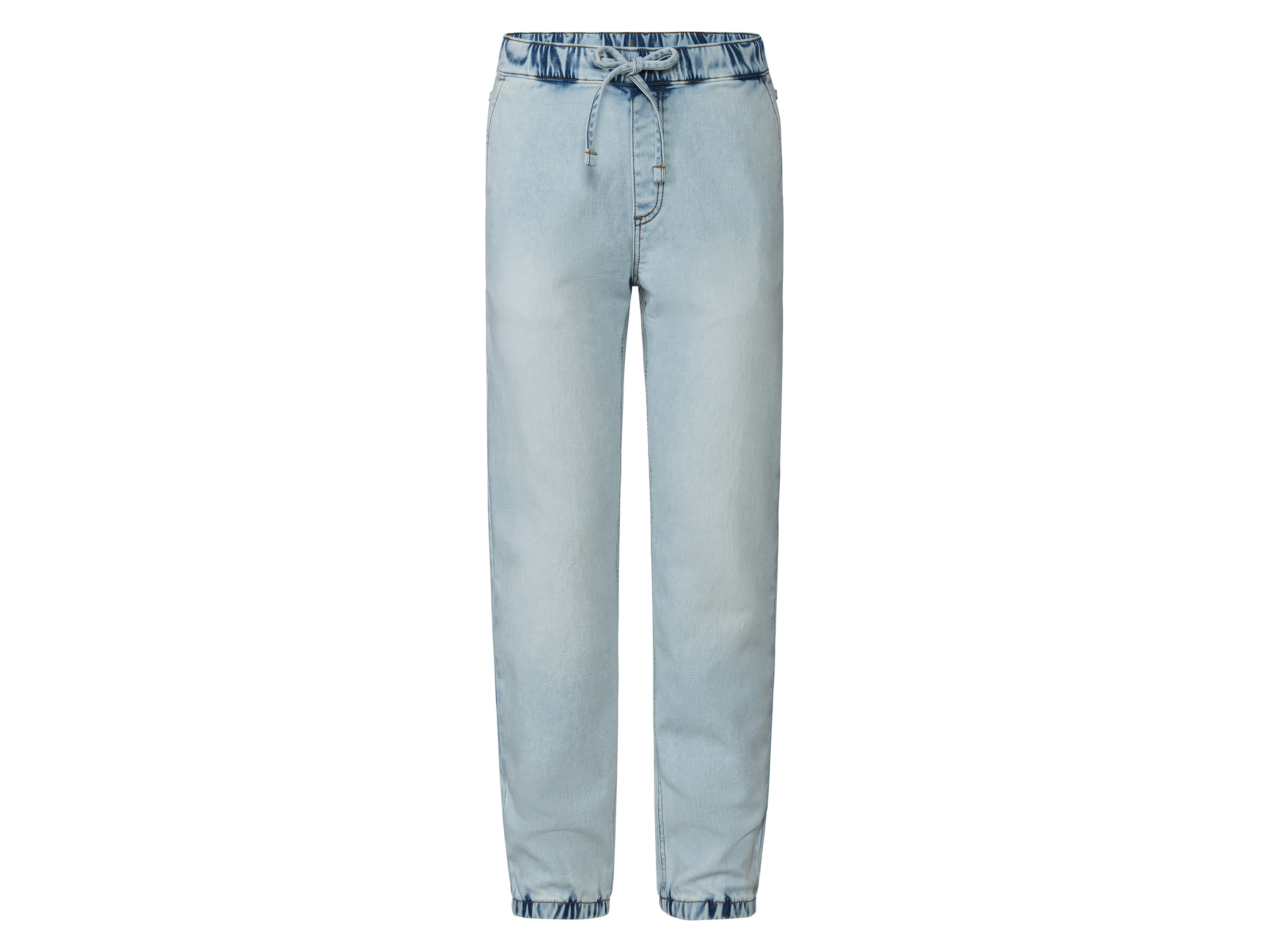 esmara Dames denim joggingbroek (36, Blauw denim)