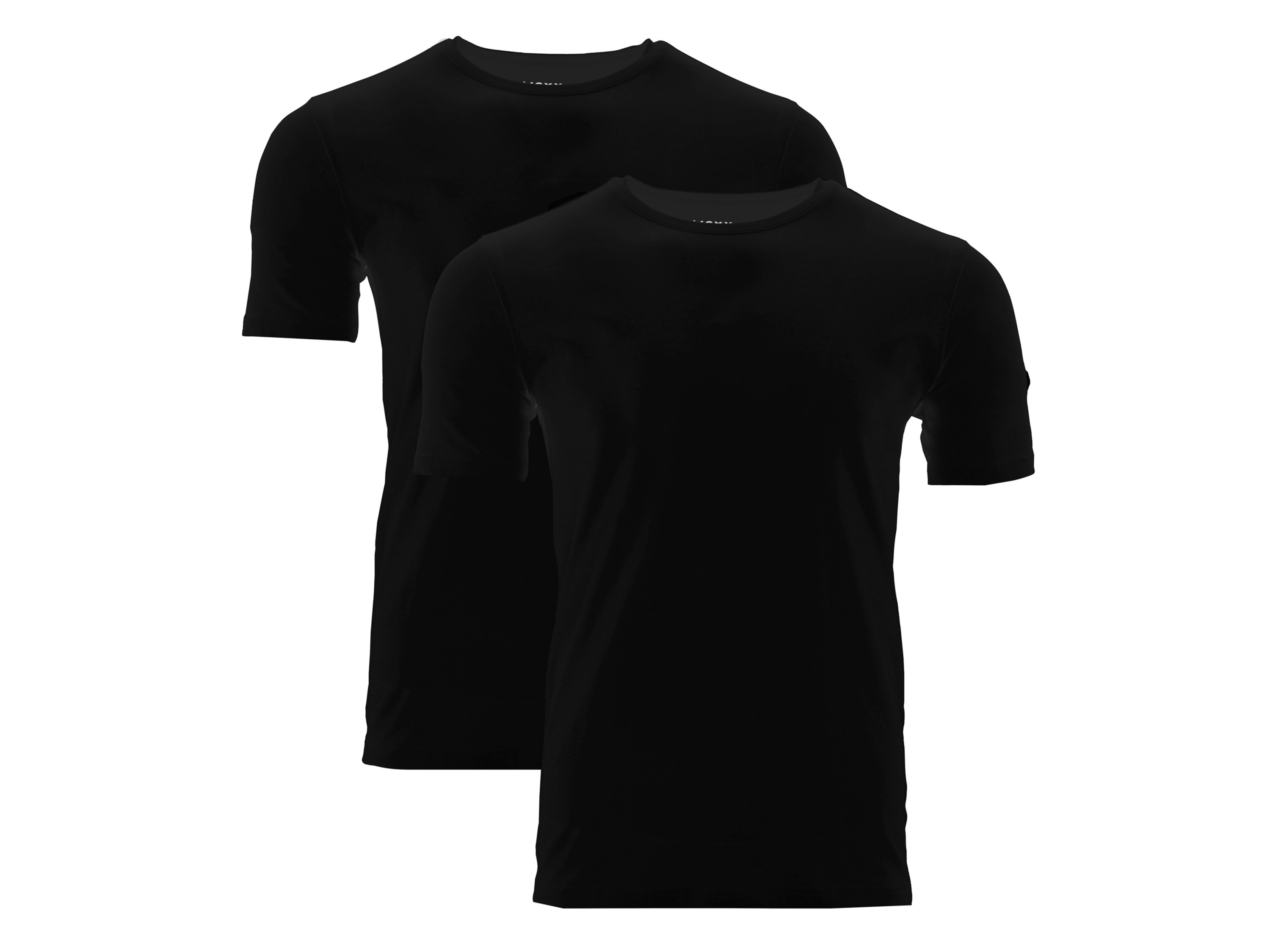 MEXX 2 heren T-shirts (Ronde hals, M, Zwart)