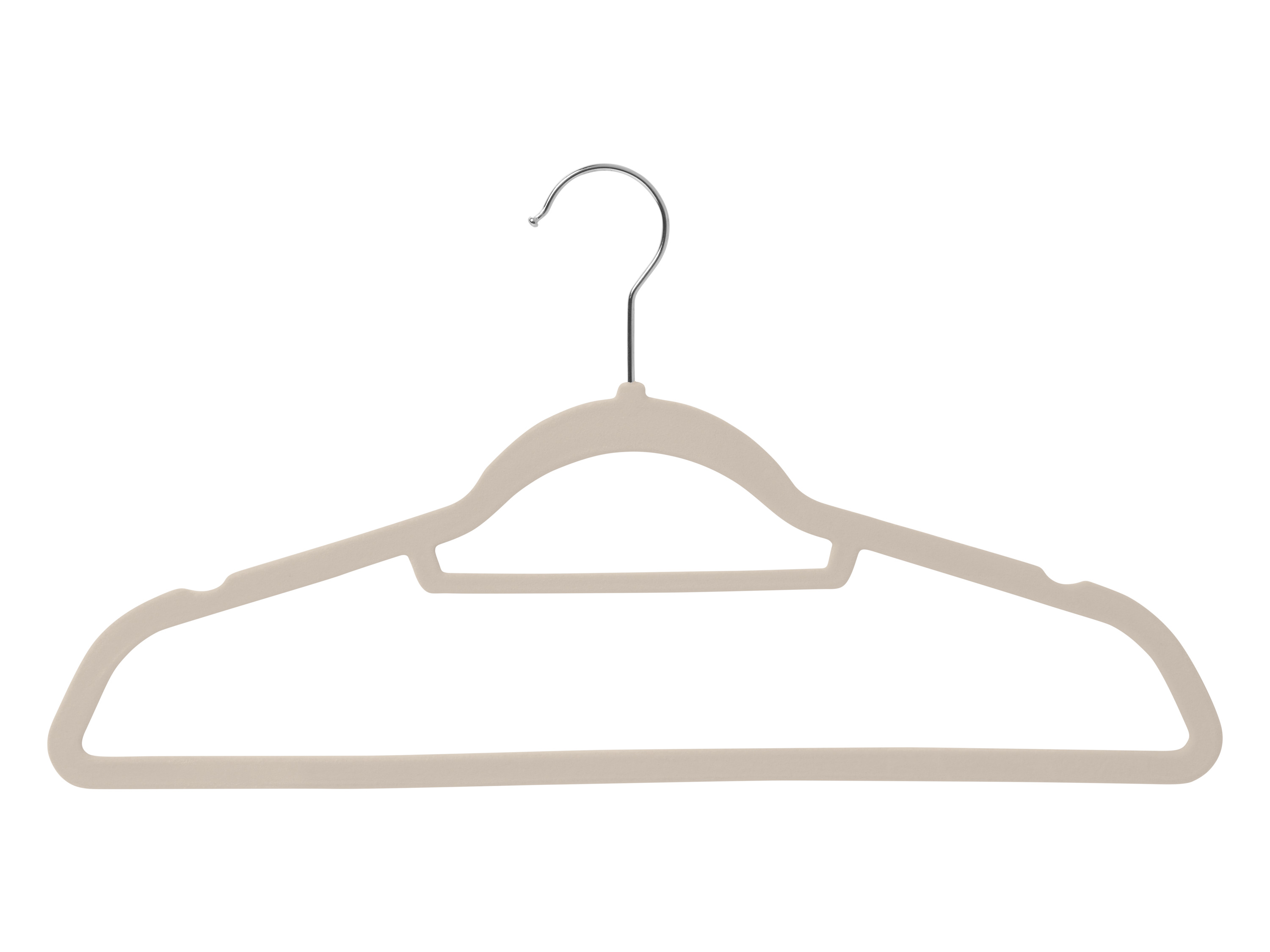 LIVARNO home Kleerhangers (Beige, Set van 10 kleerhangers)