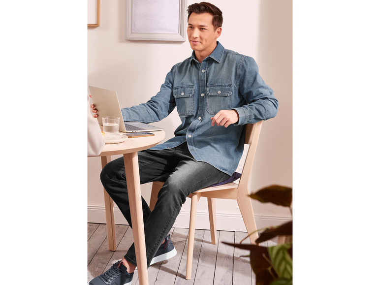 Ga naar volledige schermweergave: LIVERGY® Heren jeans Slim Fit - afbeelding 3