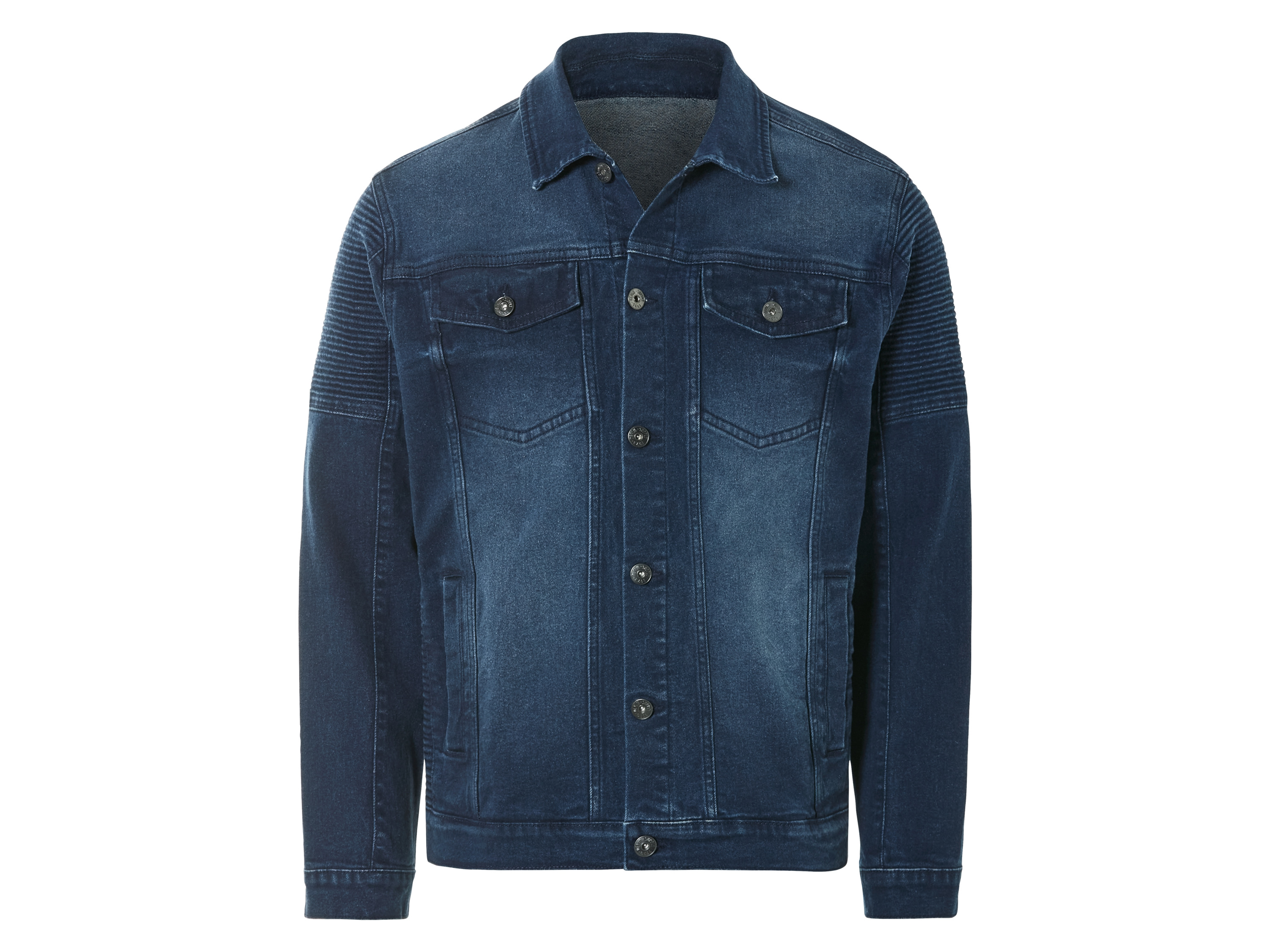 LIVERGY Denim heren jack (Blauw, S (44/46))