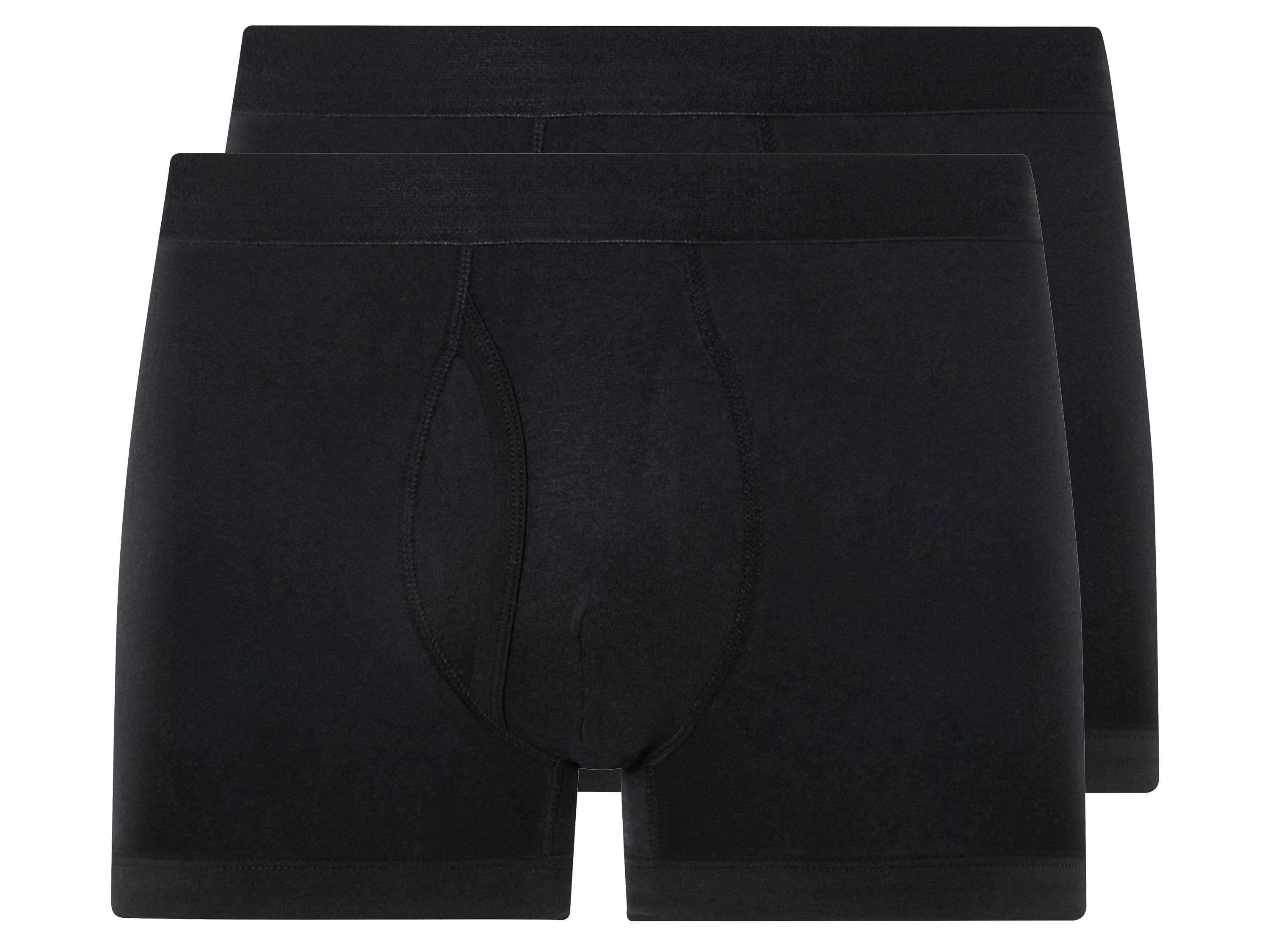 LIVERGY 2 heren boxers (M, Zwart)