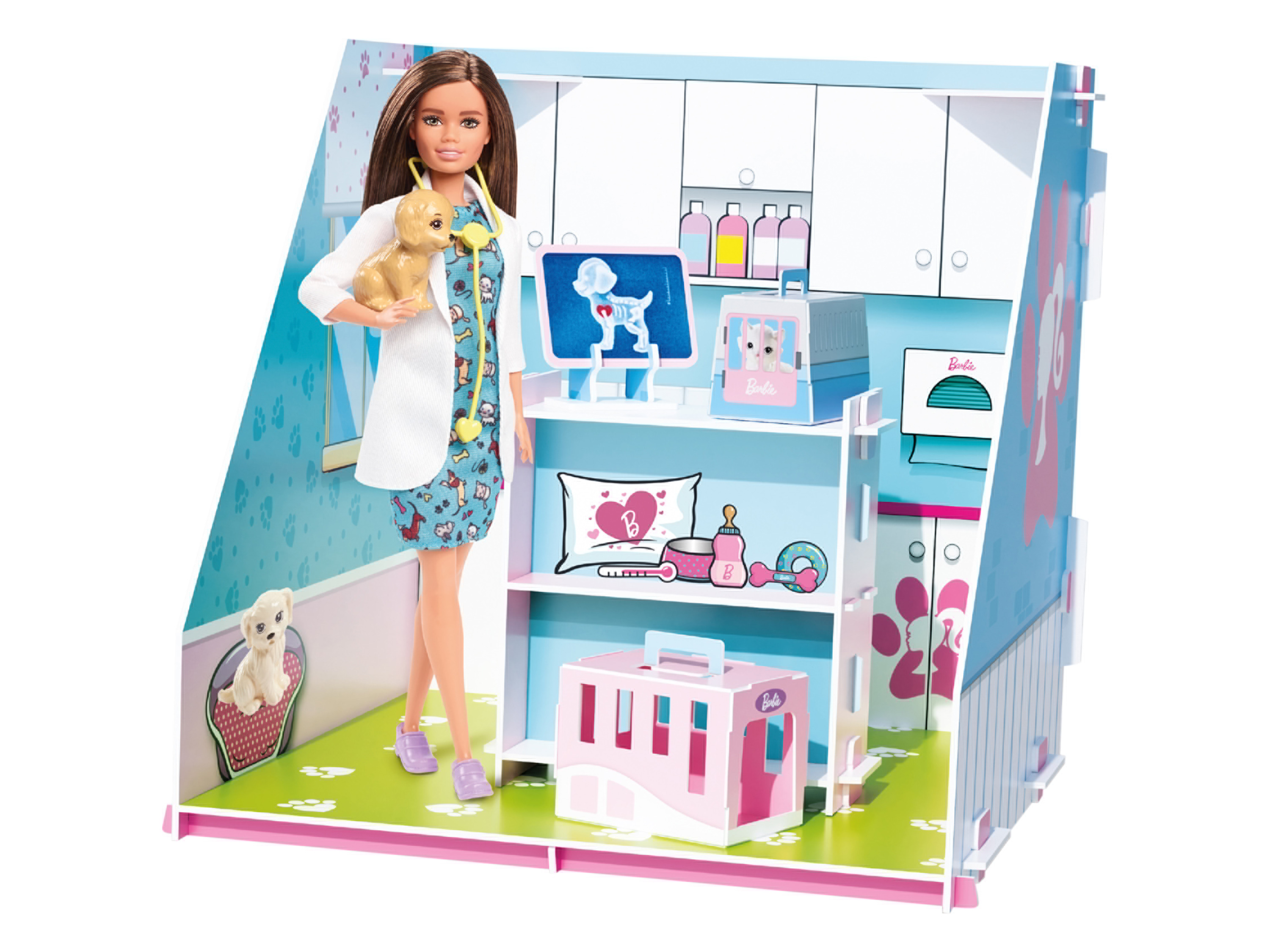 Barbie Creative maker kitz pop-up boetiek / café / dierenarts (Dierenartsen)