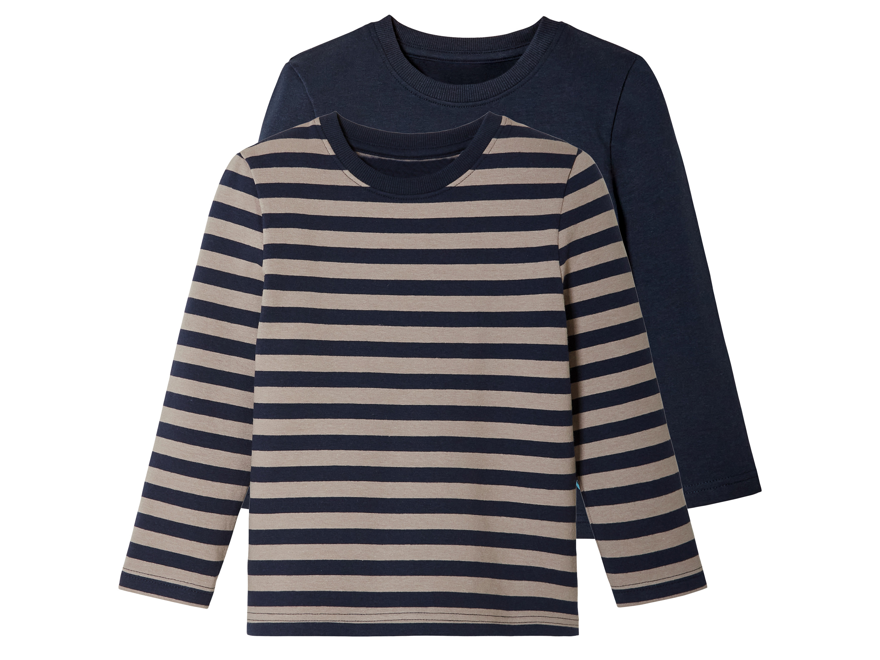 lupilu 2 baby thermoshirts (98/104, Donkerblauw/gestreept)