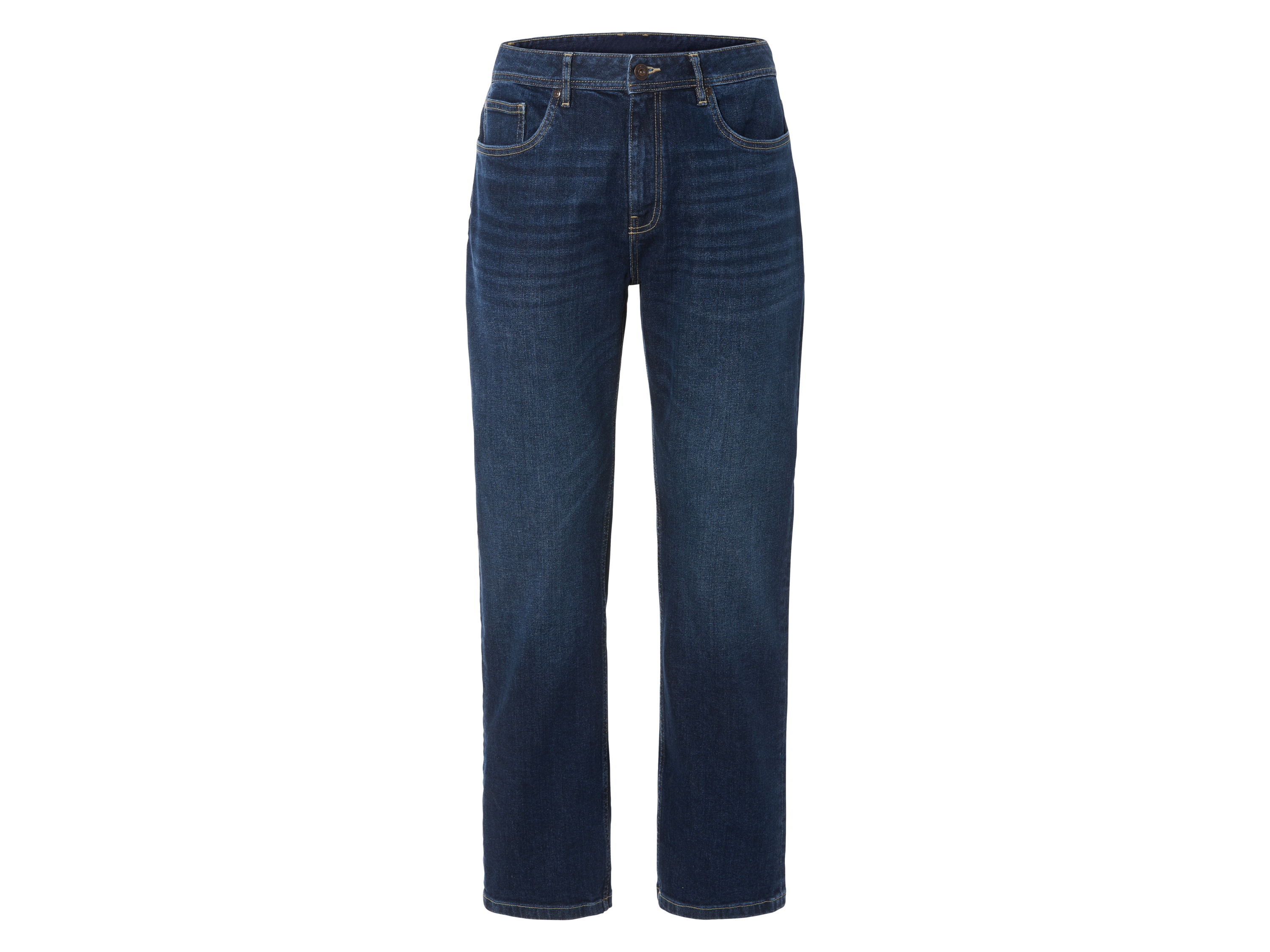 LIVERGY Heren jeans relaxed fit (54 (38/32), Donkerblauw)