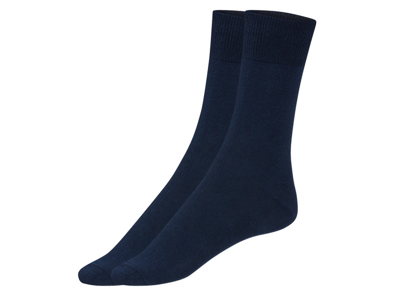 2 paar sokken (35-38, Marineblauw)