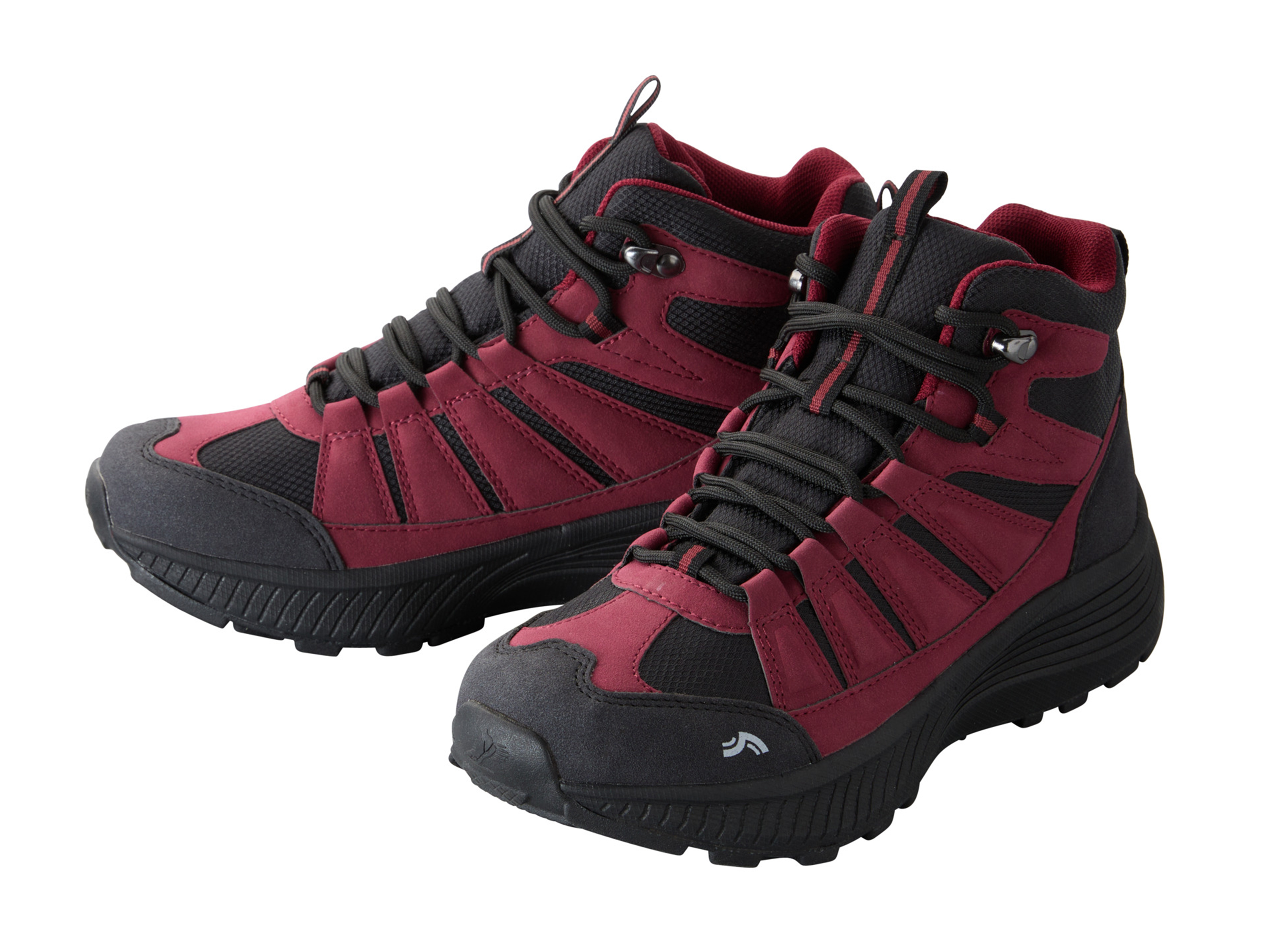 CRIVIT Dames trekkingschoenen (41, Zwart/rood)