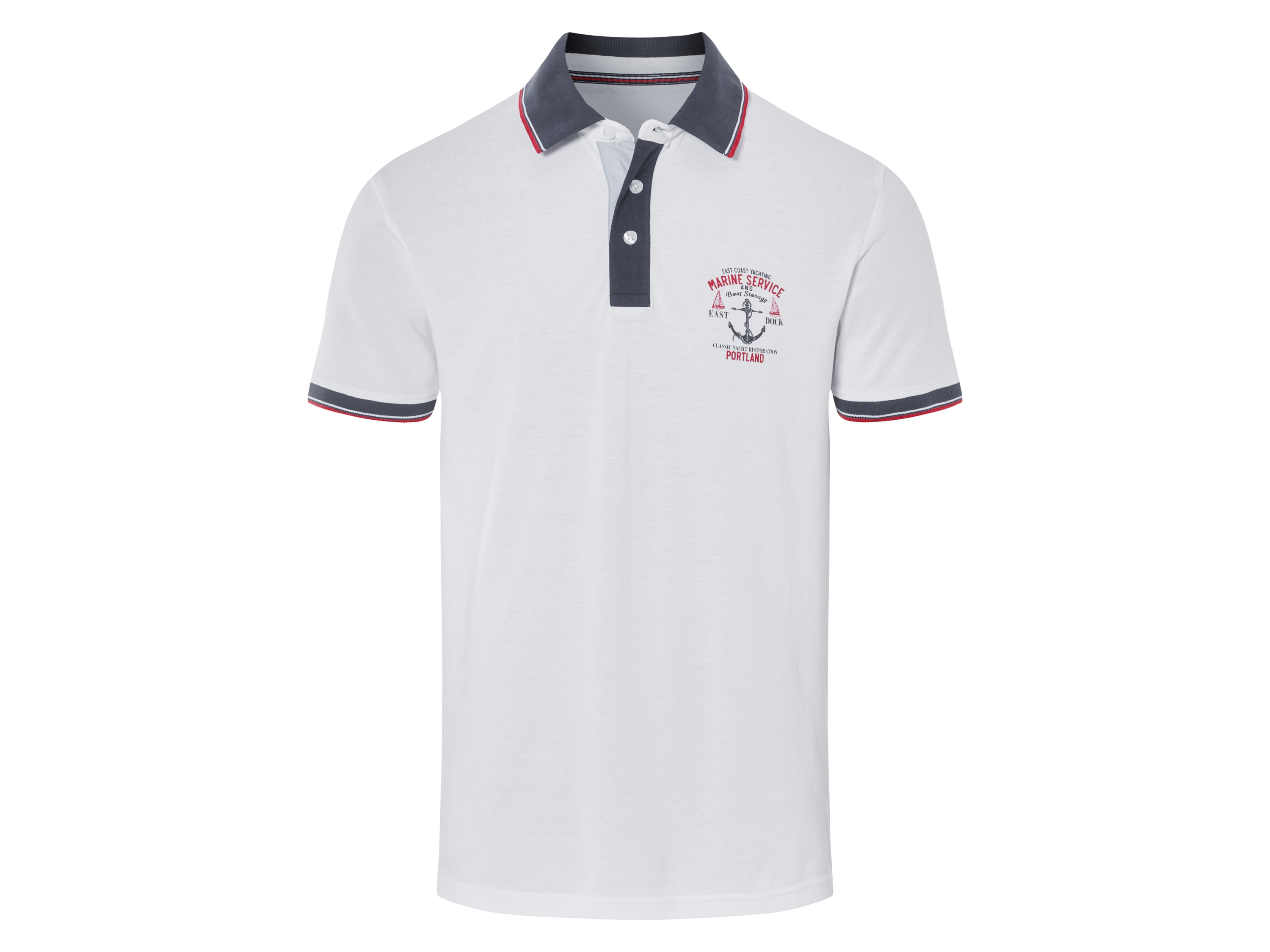 LIVERGY Heren poloshirt (Wit, XL(56/58))